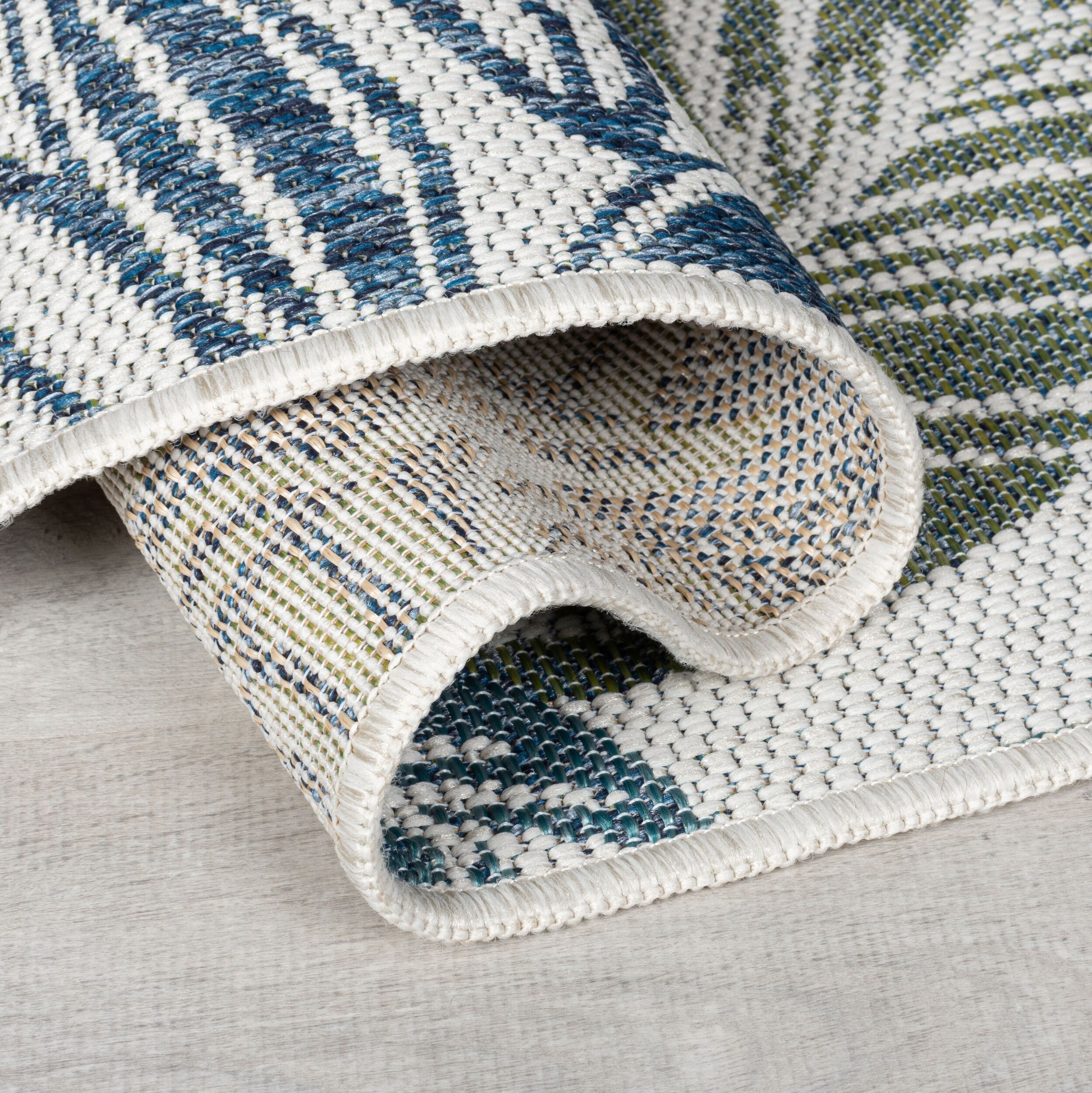 FLAIR RUGS Teppich »Bella Leaf« rechteckig 4 mm Höhe Bella Leaf Indoor Outd günstig online kaufen