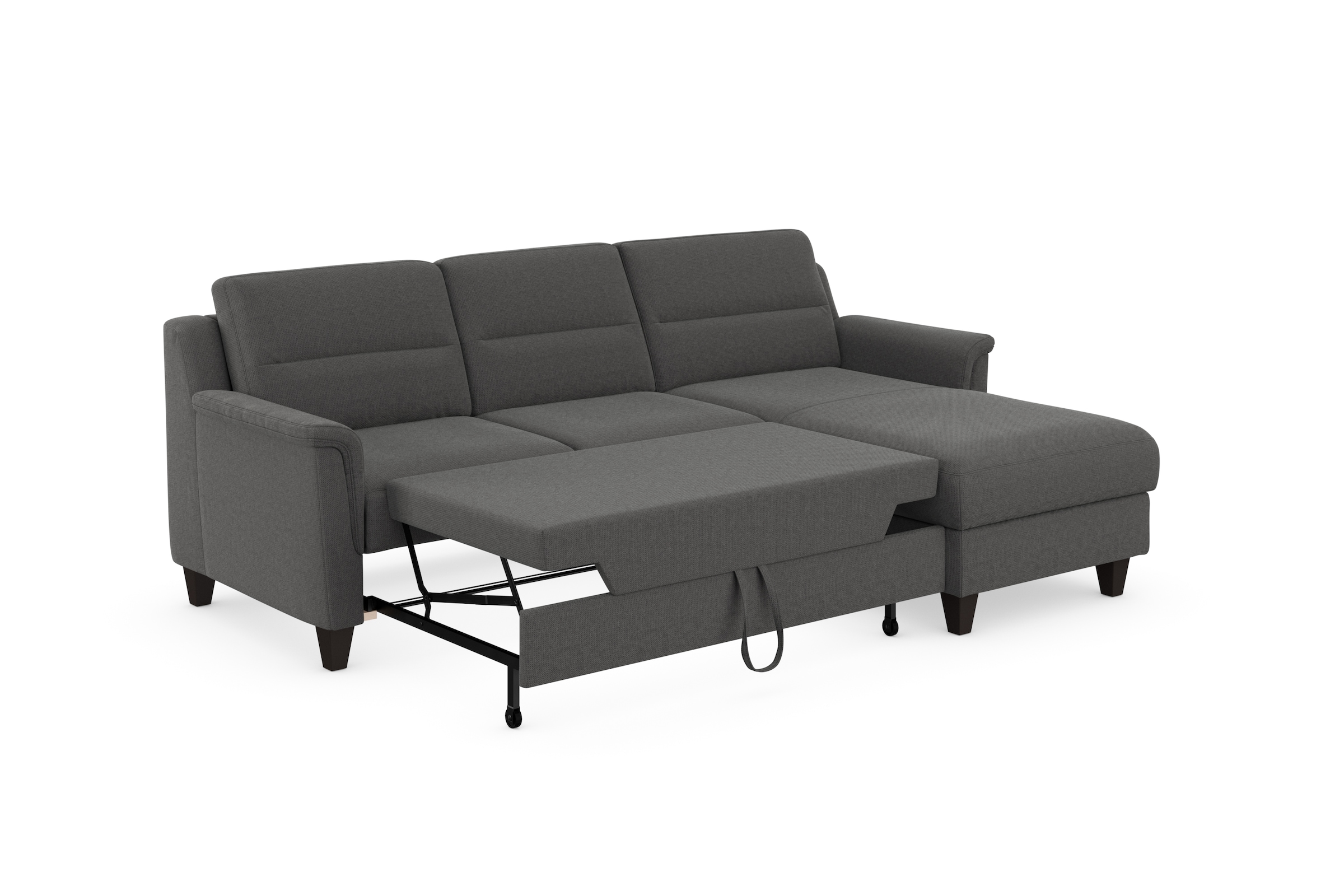 sit&more Ecksofa »Farö L-Form«, inklusive Federkern, wahlweise mit Bettfunktion und Bettkasten
