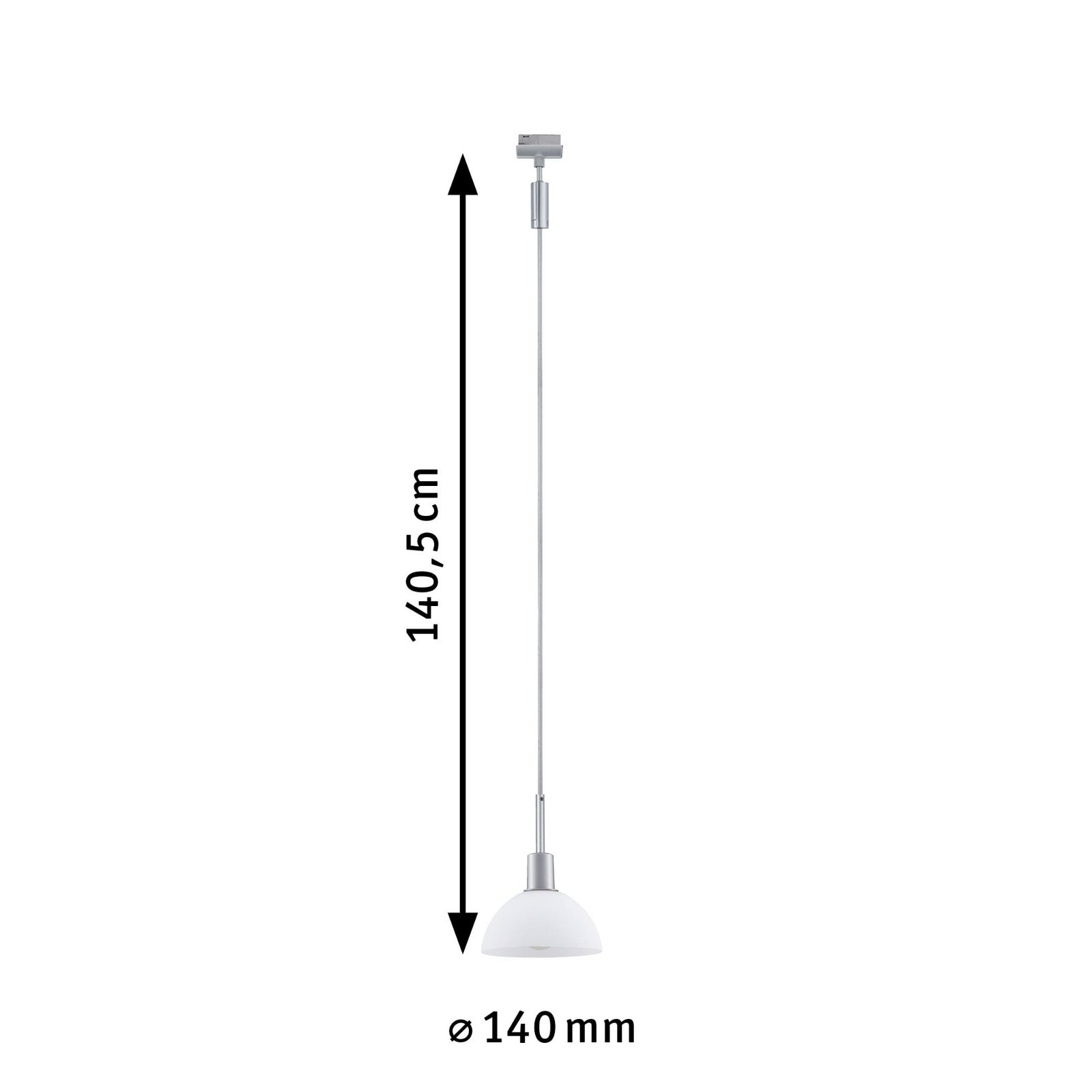 Paulmann Schienensystem-Leuchten »URail Pendel Sarrasani E14 max. 20W 230V«, (1 tlg.), Einzelspot, dimmbar