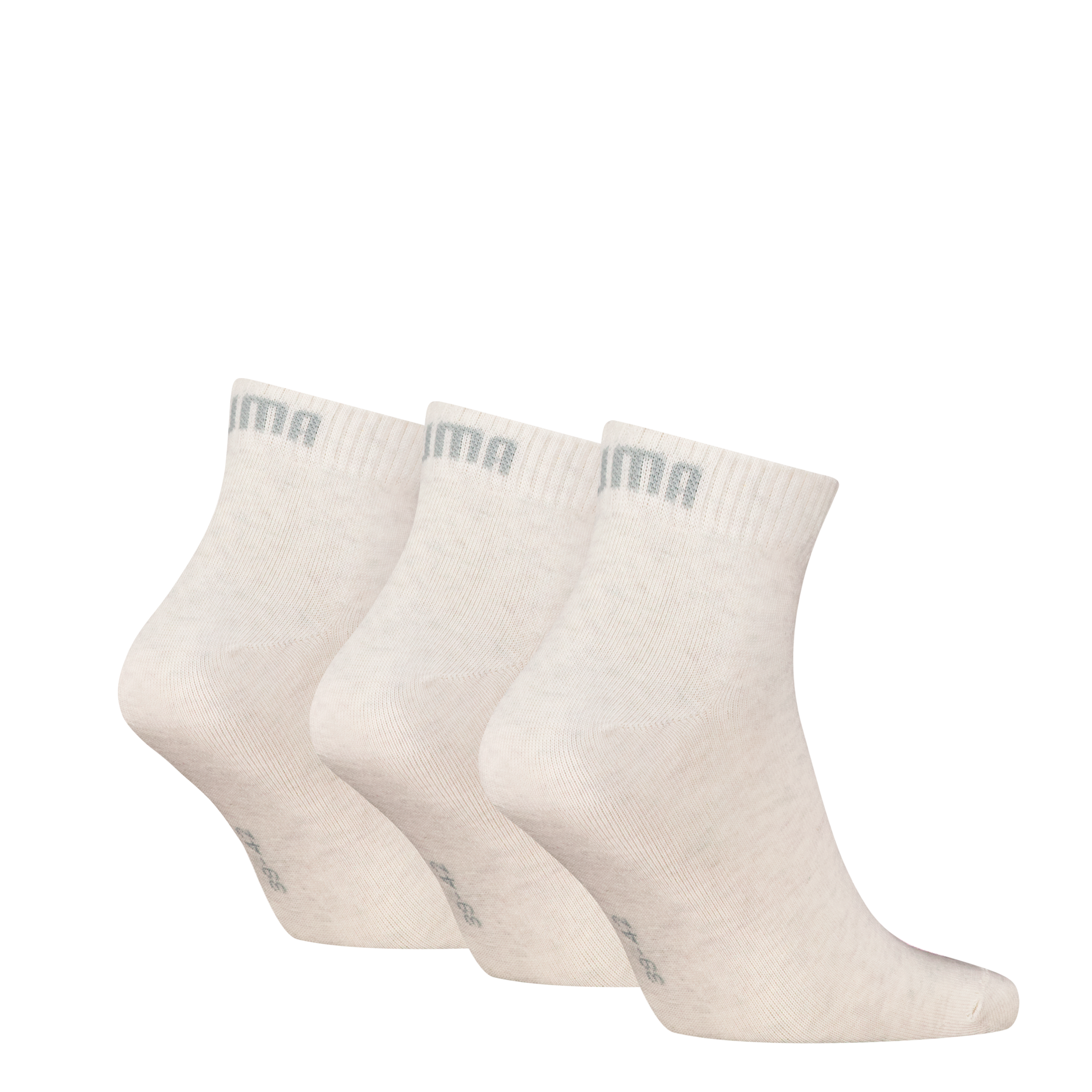 PUMA Kurzsocken »PUMA UNISEX QUARTER PLAIN 3P« 3 Paar, 3 Paar tlg. Atmungsaktiv, Rippenbündchen, weiche Baumwollmischung
