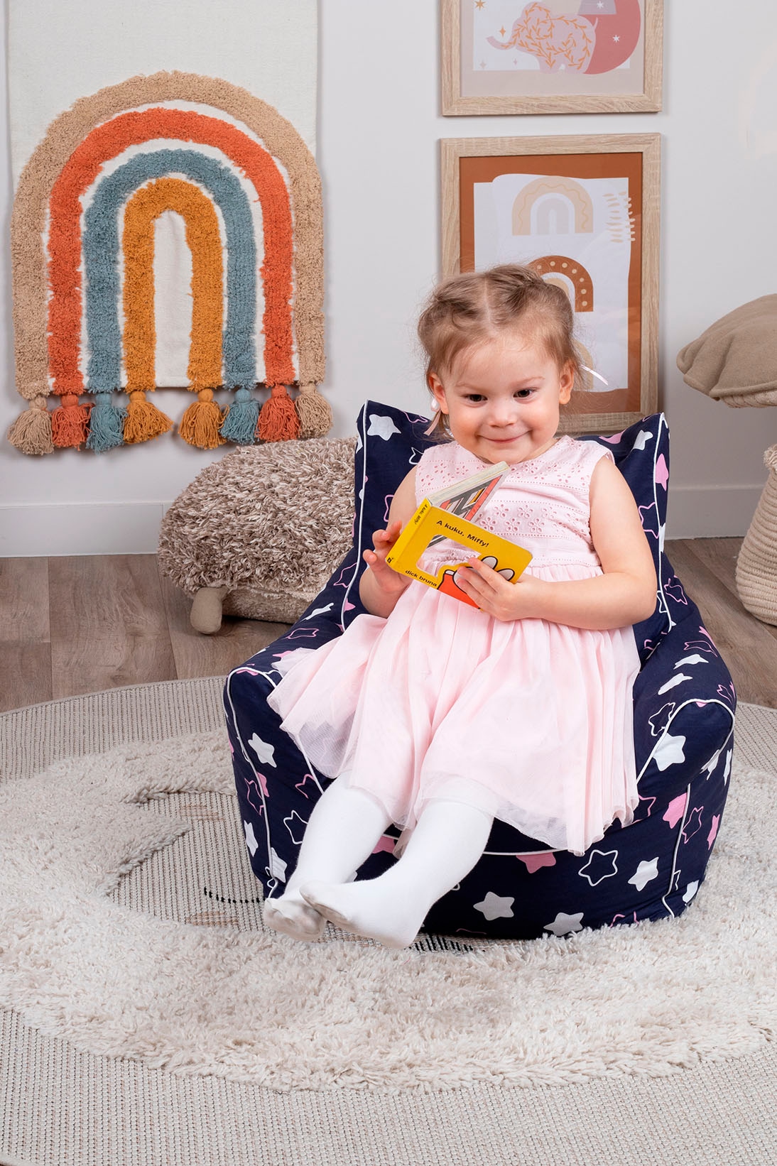 Knorrtoys® Sitzsack »Star, blue pink«, für Kinder; Made in Europe
