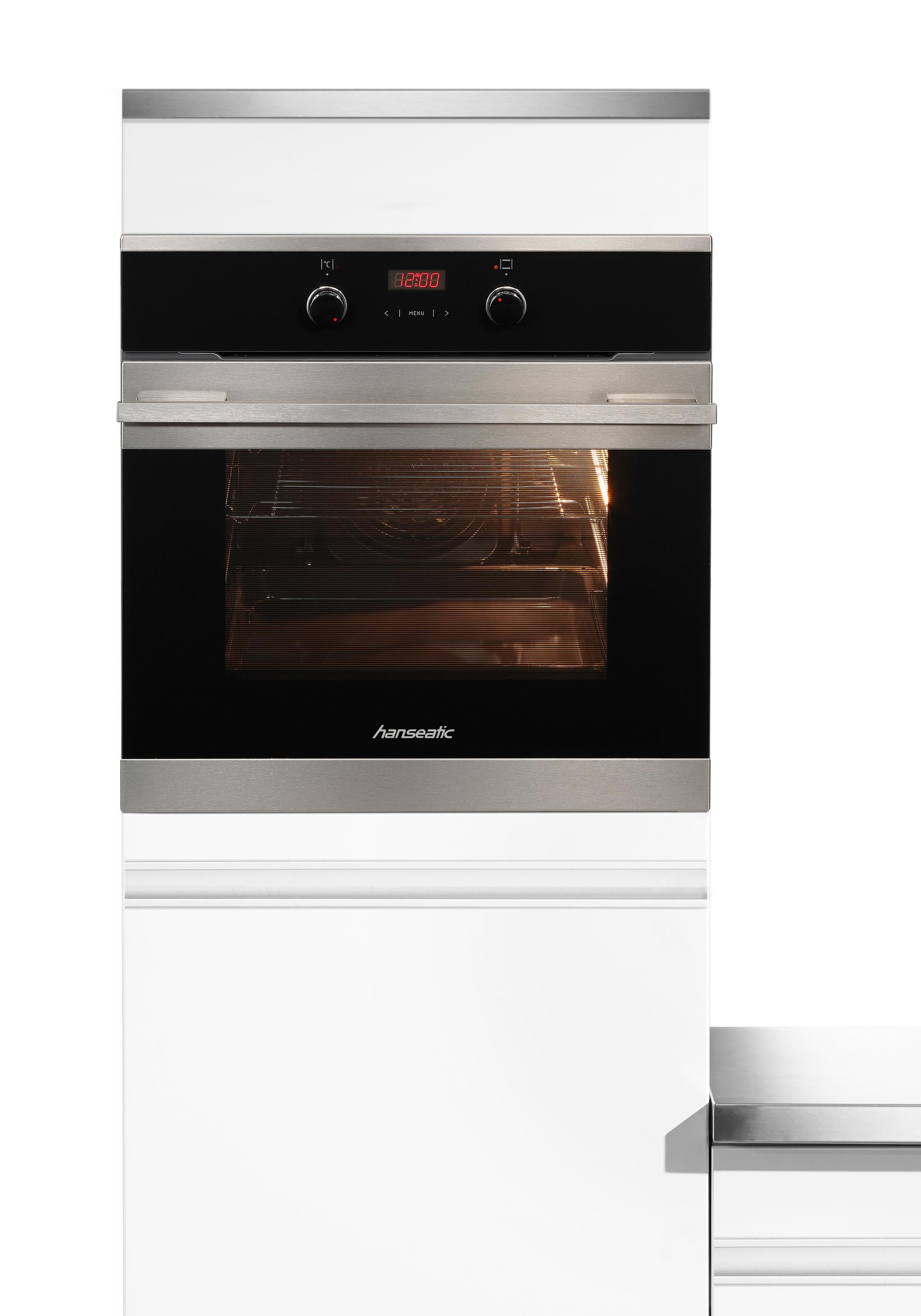 Bild von Hanseatic Einbaubackofen »10153.3eETsDpHbX«, 60474069, mit 3-fach-Teleskopauszug, Simple Steam