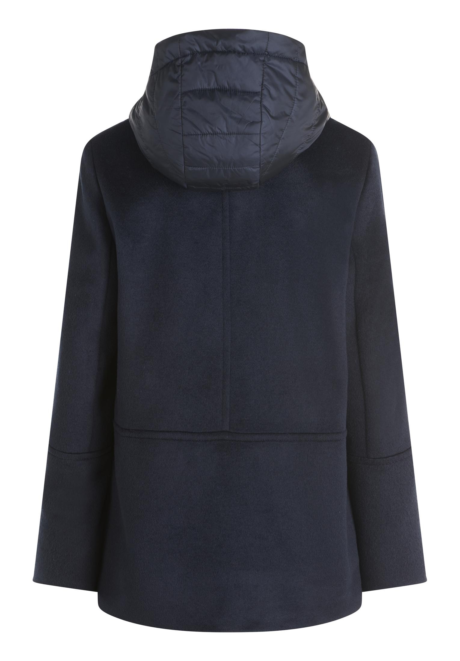 Gil Bret Fleecejacke mit Kapuze mit Reverskragen und Steppkapuze