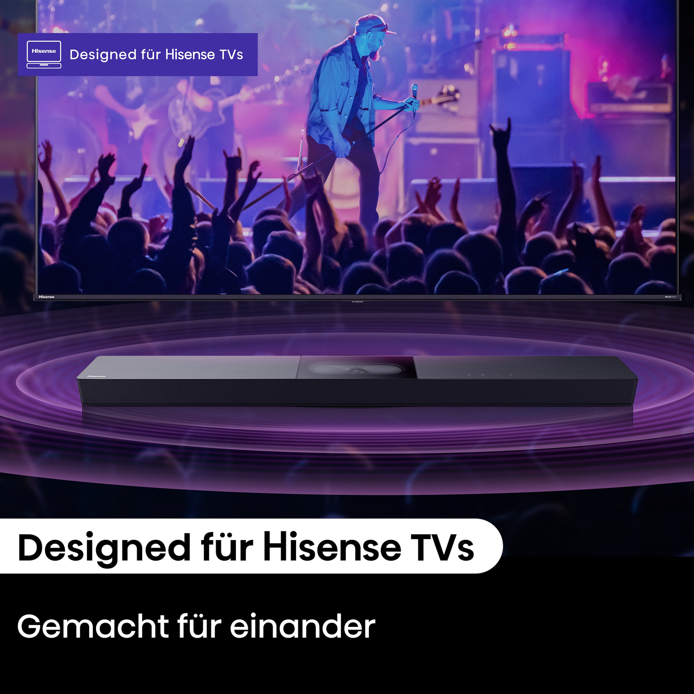 Hisense 2.1 Soundsystem »HS2000 2.1 Kanal Soundbar mit integriertem Subwoofer«, (1 St.)