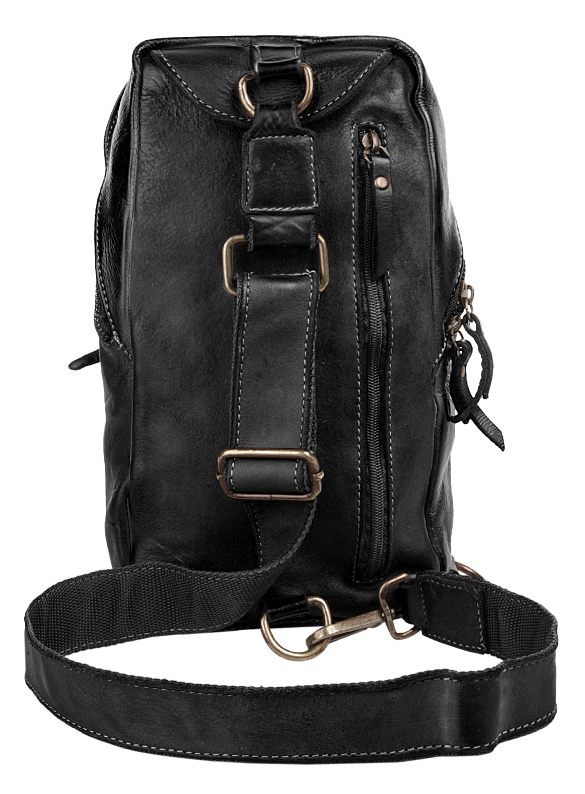 X-Zone Umhängetasche echt Leder, Made in Italy