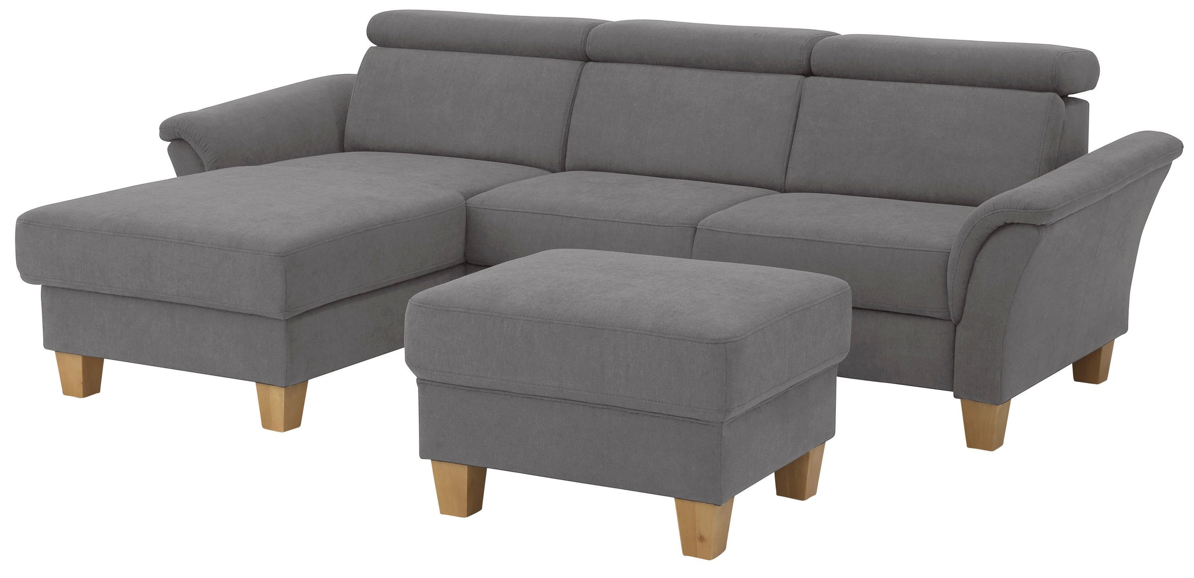 Home affaire Ecksofa »Conville L-Form« Federkern, wahlweise mit Bettfunktion und Bettkasten bzw. Stauraum