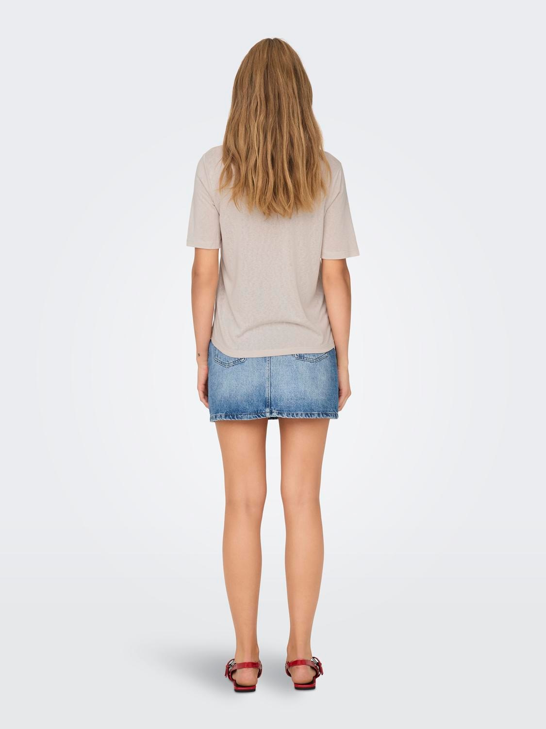 ONLY Kurzarmshirt »ONLELISE S/S V-NECK TOP JRS NOOS«