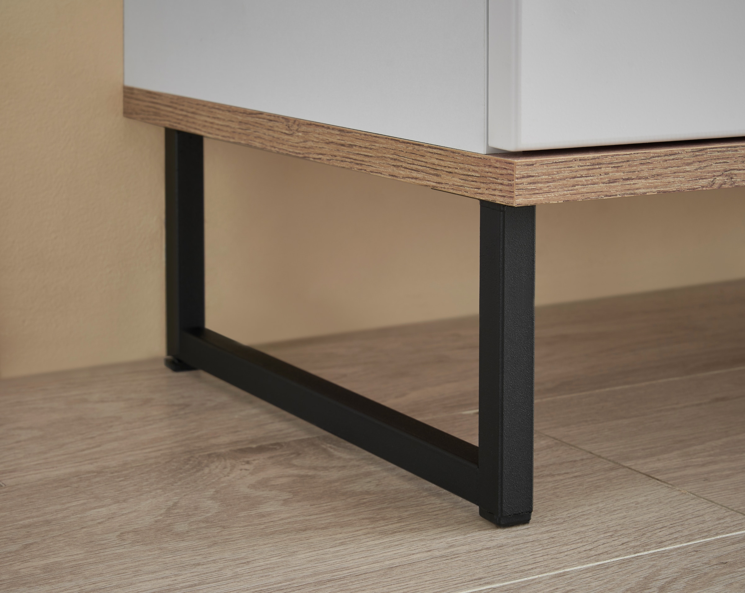 BASIC by Balculina Waschbeckenunterschrank »Denver Waschbeckenunterschrank, Badezimmerschrank BxHxT 80x60x35« 1 Stk. tlg. Breite 80 cm, Tür L/R montierbar, Softclose