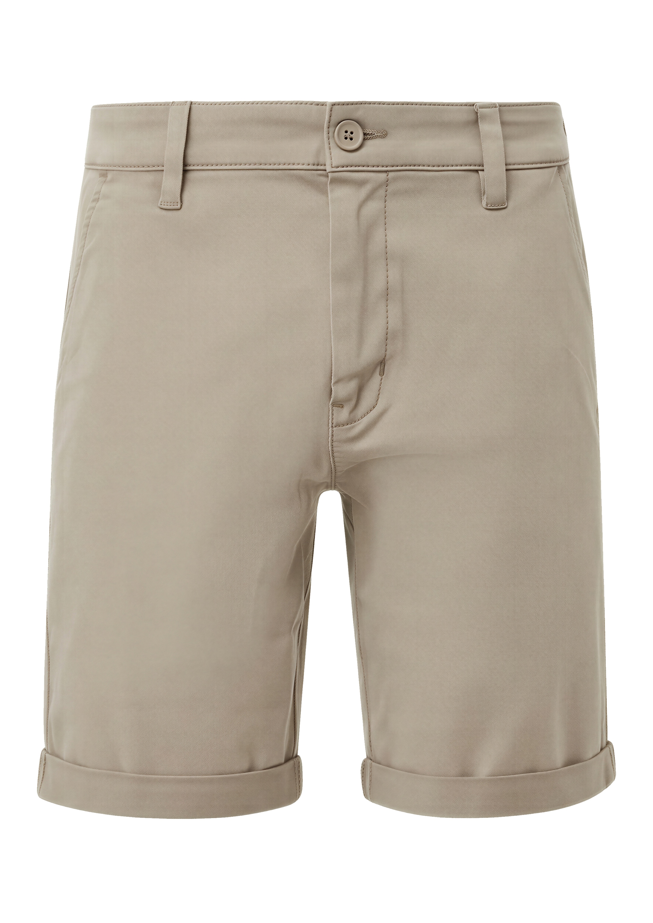 QS Chinoshorts  normale Leibhöhe, Rollsaum, mit Elasthan