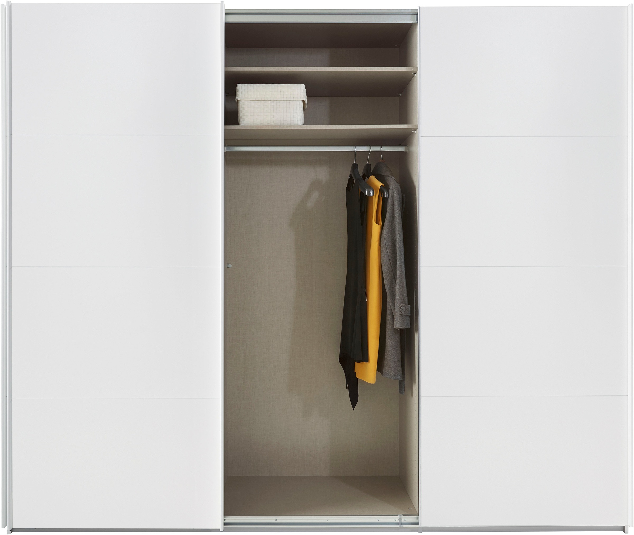 rauch Schwebetürenschrank »Kleiderschrank Schrank Garderobe TOPSELLER OTELI inkl. Inneneinteilung«, mit 3 Innenschubladen sowie zusätzlichen Einlegeböden MADE IN GERMANY