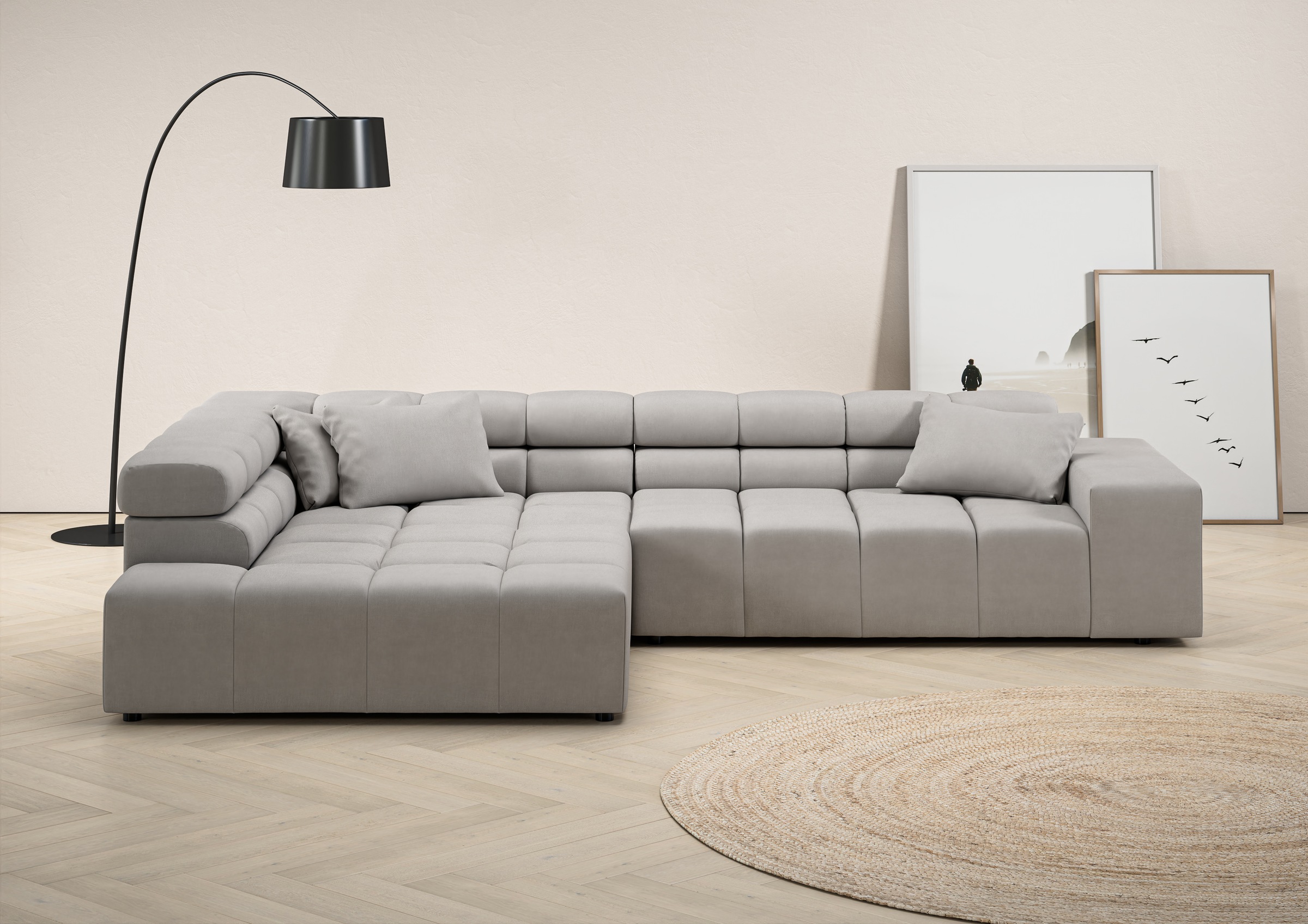 INOSIGN Ecksofa »Ancona incl. Kopfteilverstellung, OTTOs Choice, Breite 319 günstig online kaufen