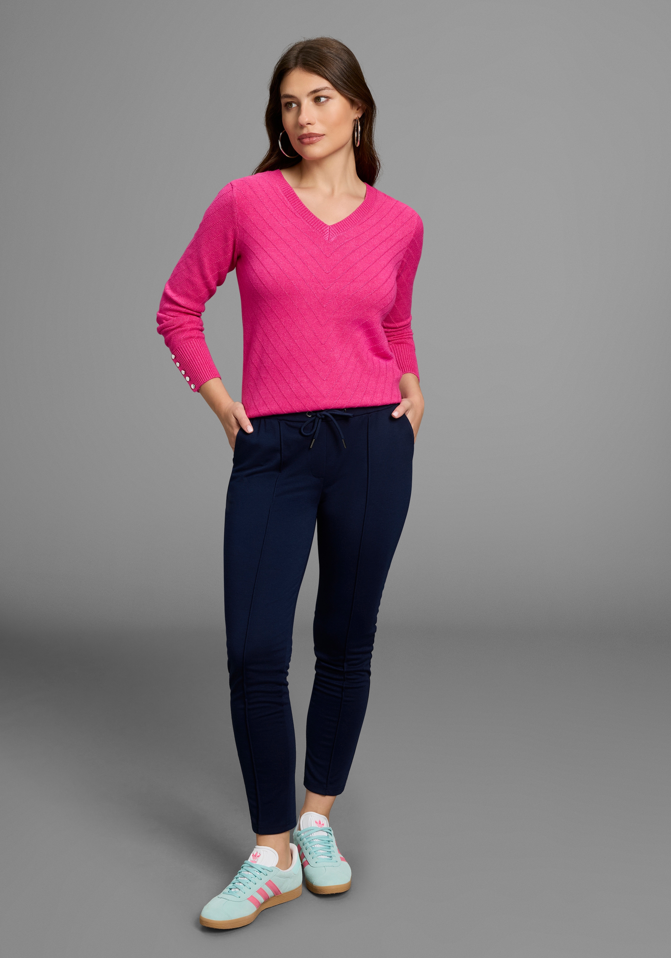 Laura Scott Jogger Pants  aus bequemer, elastischer Ware in edlem, sportivem Look