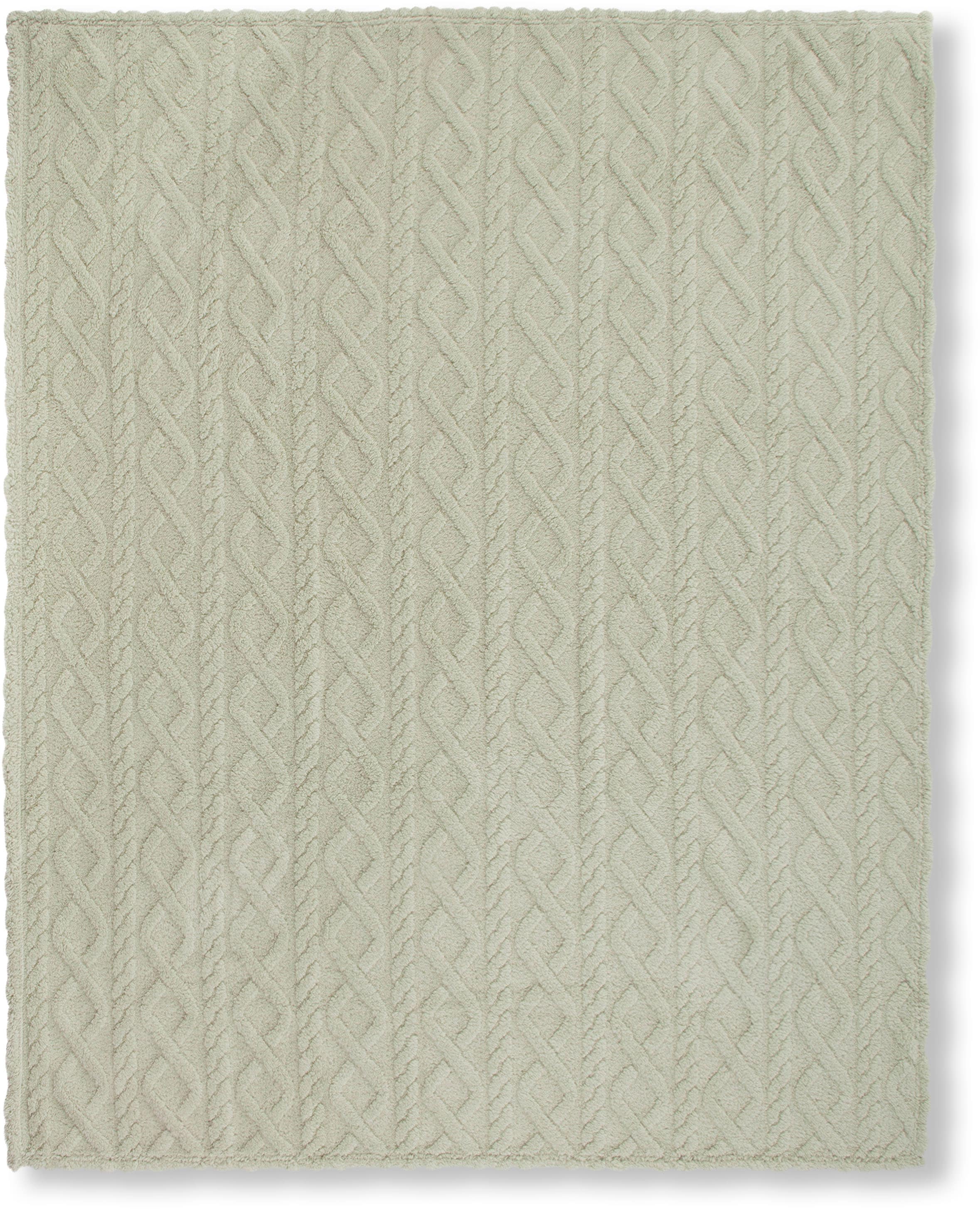 Descanso Plaid »Jacquard teddy«, Weich, Kuscheldecke, Wohndecke, Teddy, Jac günstig online kaufen