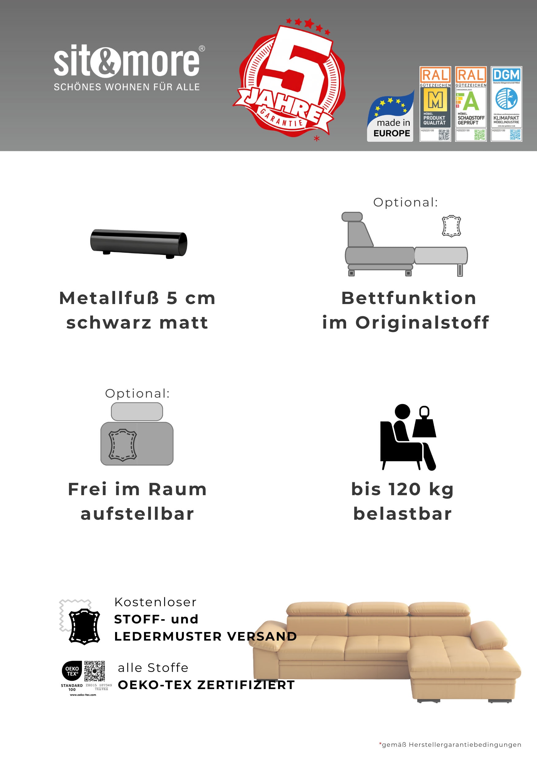 sit&more Polsterhocker »Viola« mit praktischen Stauraum