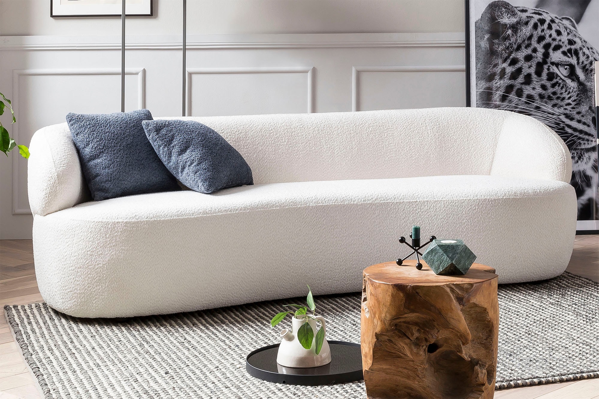 SalesFever 3-Sitzer »Stilvoller 3-Sitzer für Ihr Zuhause« organisch geformt günstig online kaufen