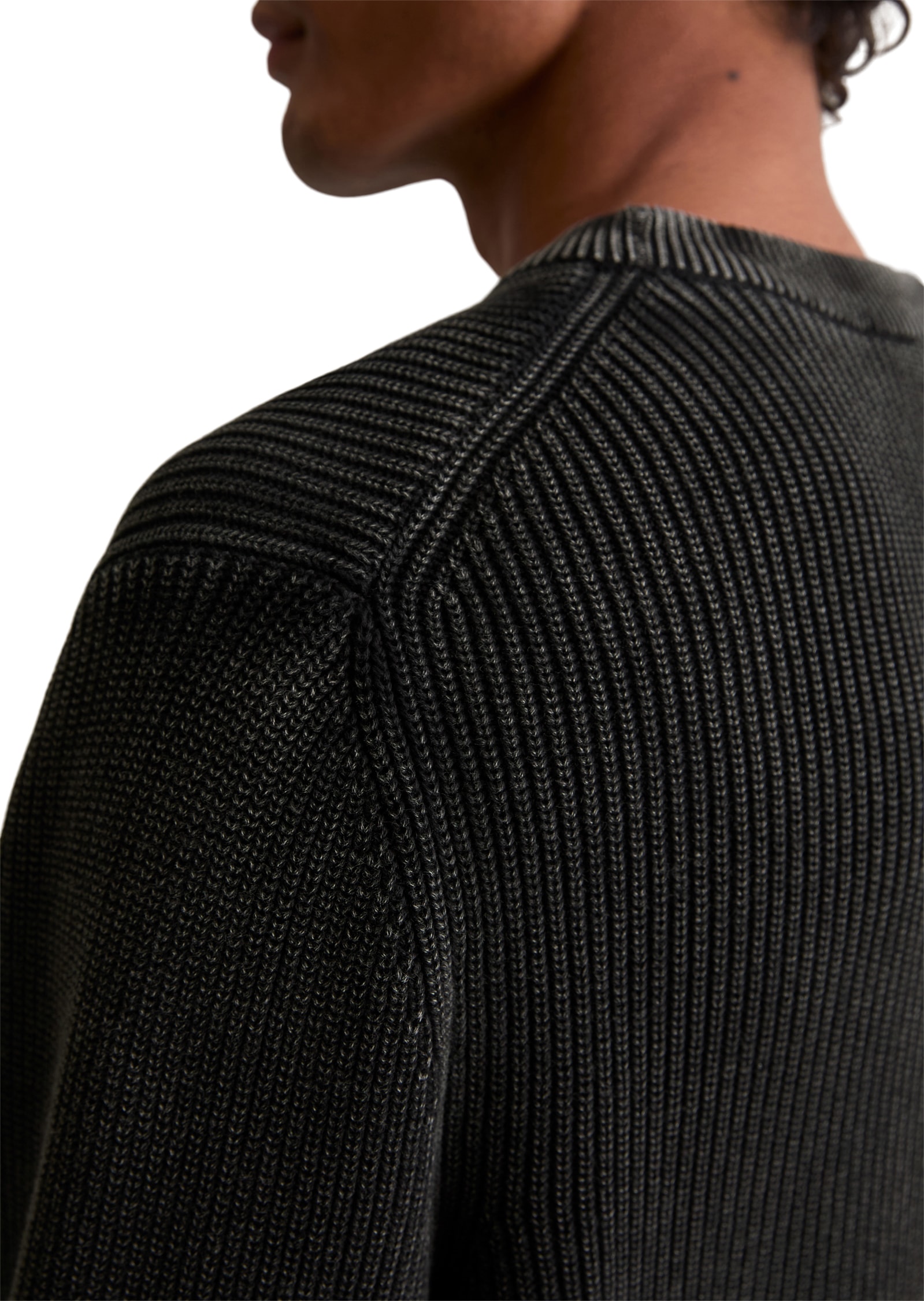 Marc O'Polo DENIM Rundhalspullover »loose fit mit speziellem Farbeffekt«