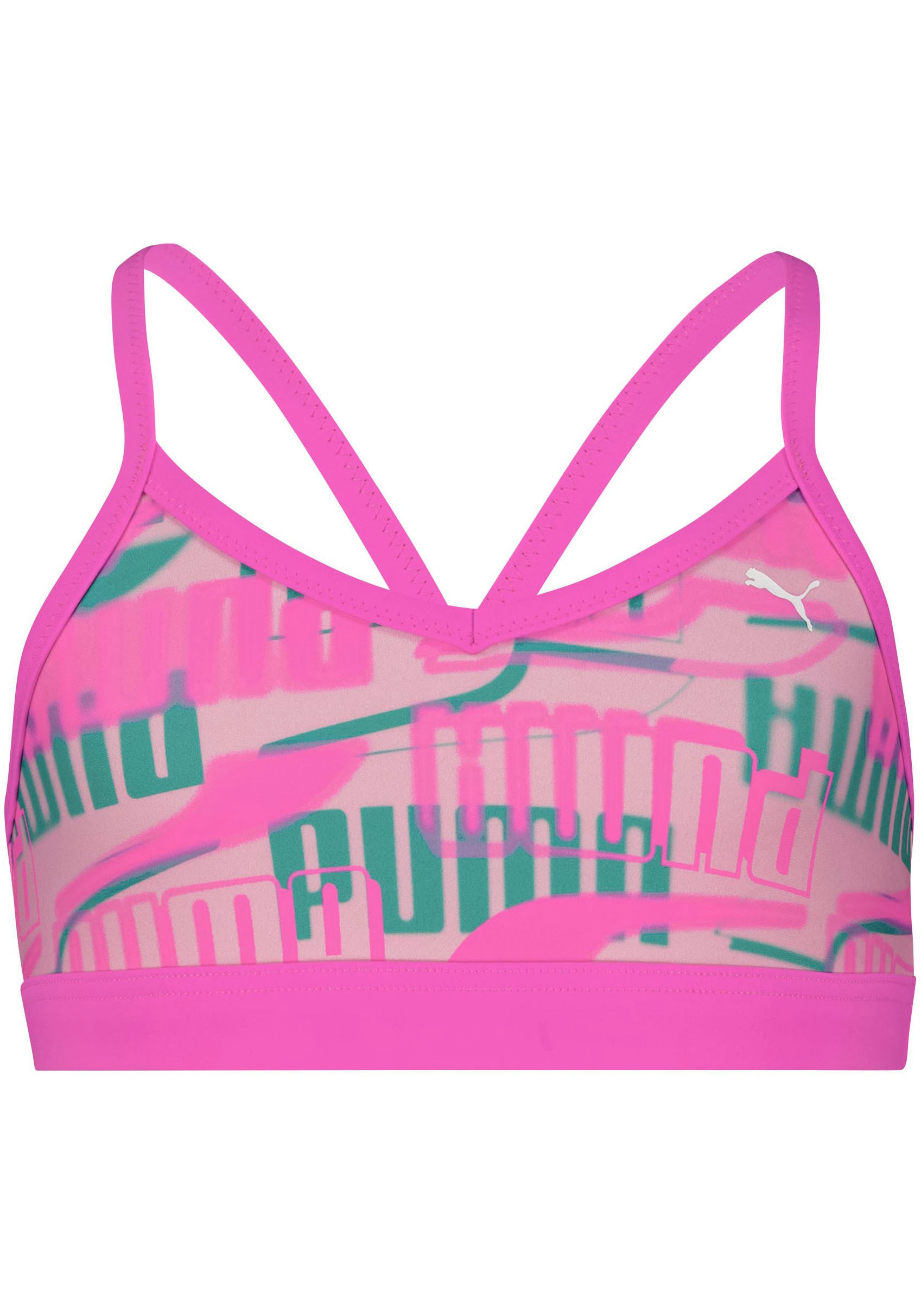 PUMA Bustier-Bikini, (Set), Logoprint mit Mädchen-Bikini allover bei online