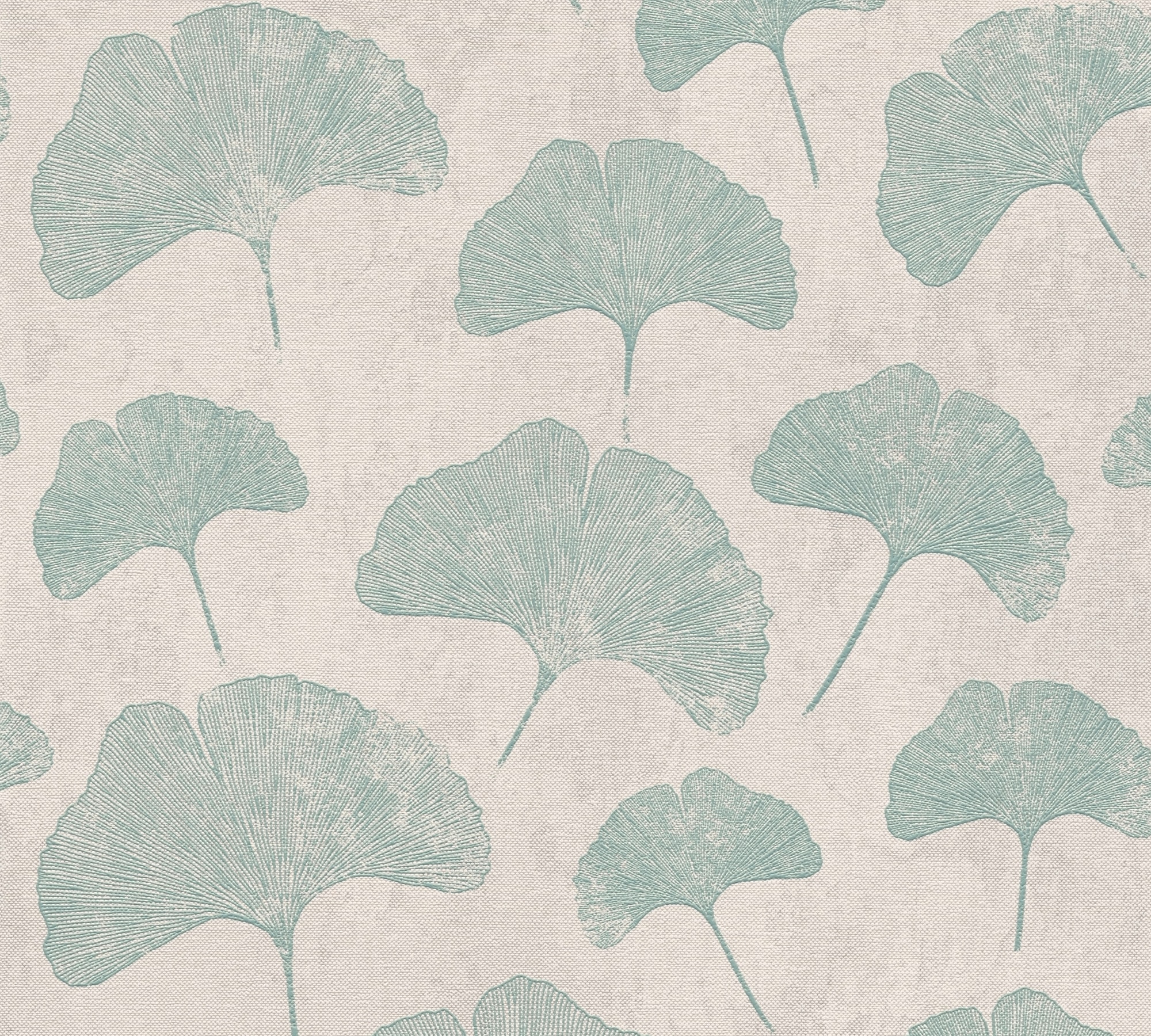 A.S. Création Vliestapete »Ginko Blatt Tapete«, matt-gemustert-neutral, Tapete Floral Blättertapete Tapeten Wohnzimmer Schlafzimmer Küche Flur