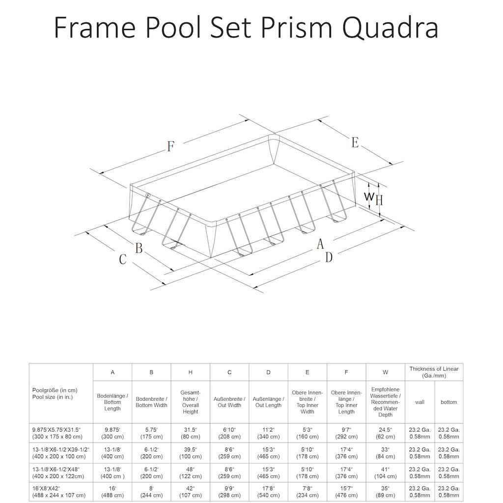 Intex Framepool »Prism Frame™ Rectangular«