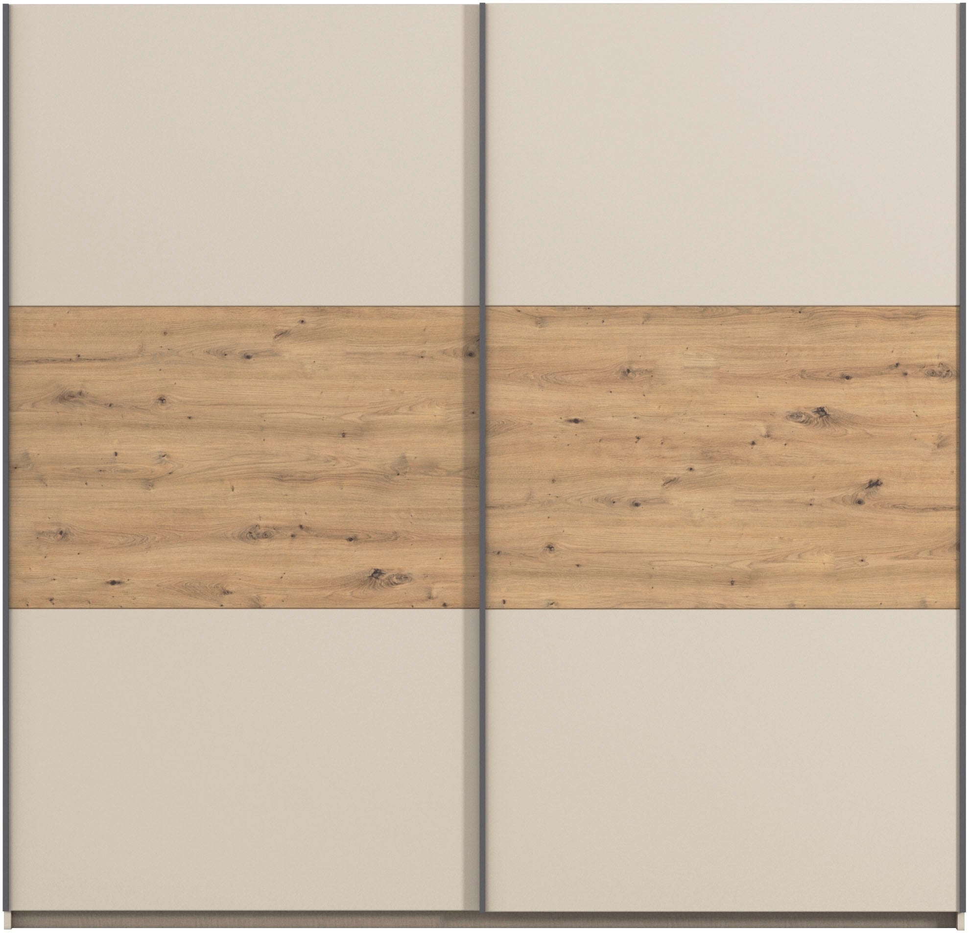 rauch Schwebetürenschrank »Kleiderschrank Schrank Garderobe Schlafzimmerschrank SAJO«, in 2 Breiten (218, 261 cm) optional mit Spiegel MADE IN GERMANY