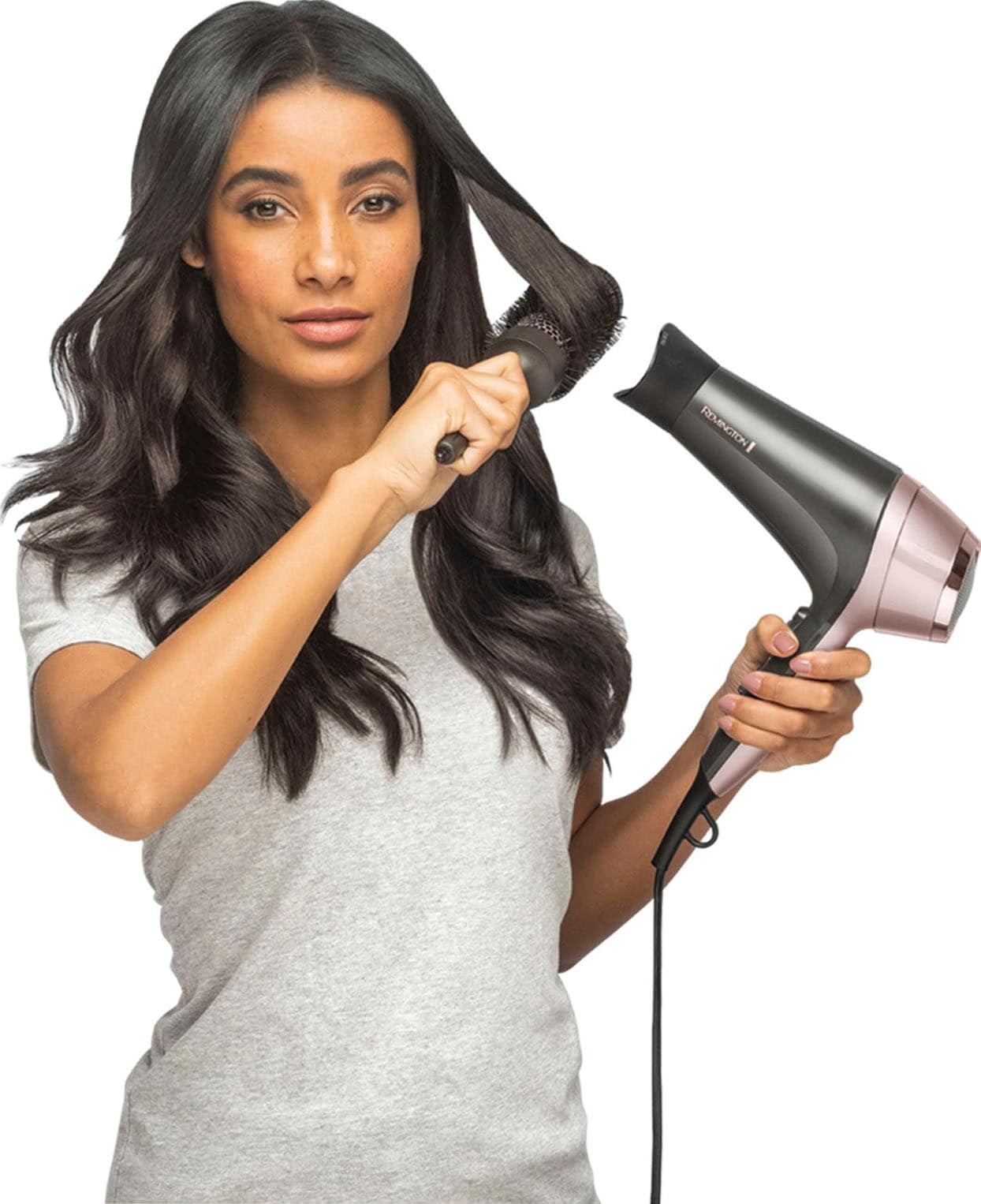 Remington Haartrockner »Curl & Straight Confidence (D5706)«, 2200 W, 3 Aufsätze, 2.200 Watt, Ionenpflege, inkl. Stylingdüse, Diffusor & Rundbürste