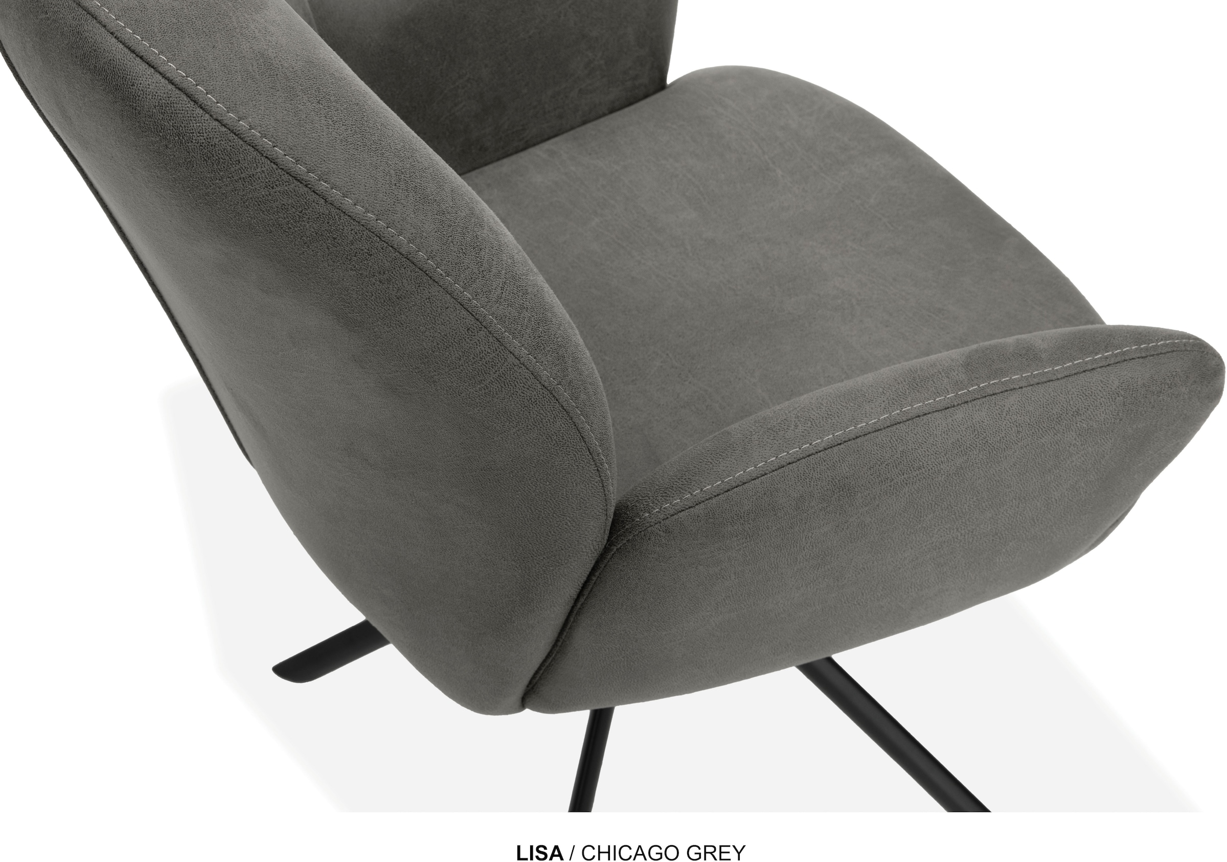 OMG Design Esszimmerstuhl »Lisa« (Set) 1 Stk.Drehstuhl mit auto-return, Armlehnenstuhl