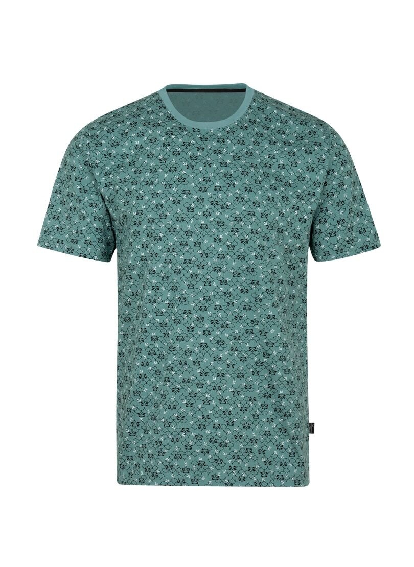 Trigema T-Shirt »TRIGEMA Schlafshirt mit lustigem Panda-Muster«