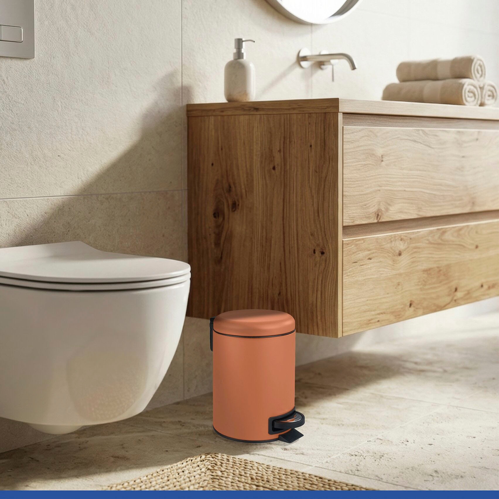 WENKO Kosmetikeimer »Leman« 3 Liter, BxTxH: 17x22,5x25 cm