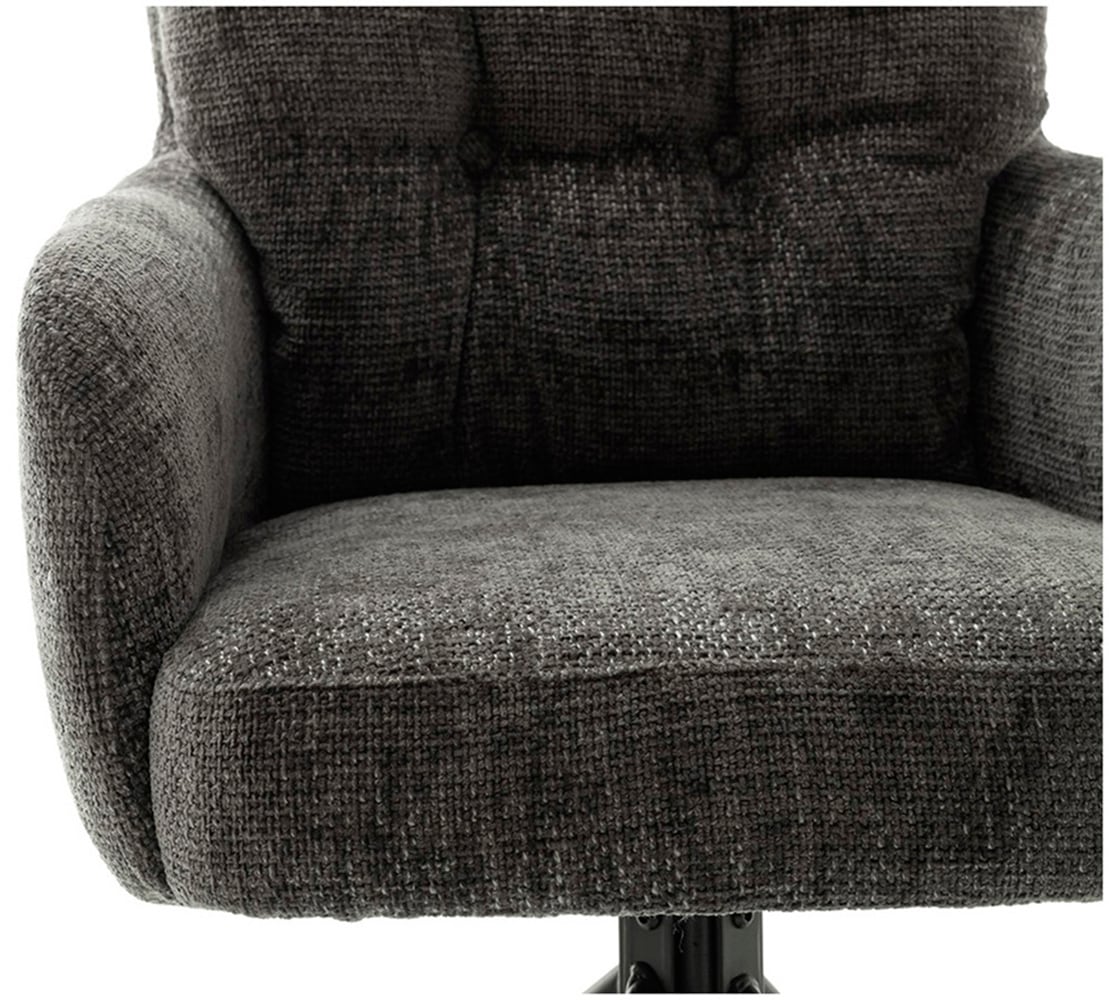 MCA furniture Armlehnstuhl »TULA Esszimmerstuhl (2er Set) - Stuhl«, (Set), 2 St., Strukturstoff, 180° drehbar, Taschenfederkern,Metall,Strukturgewebe,belastbar 120 kg