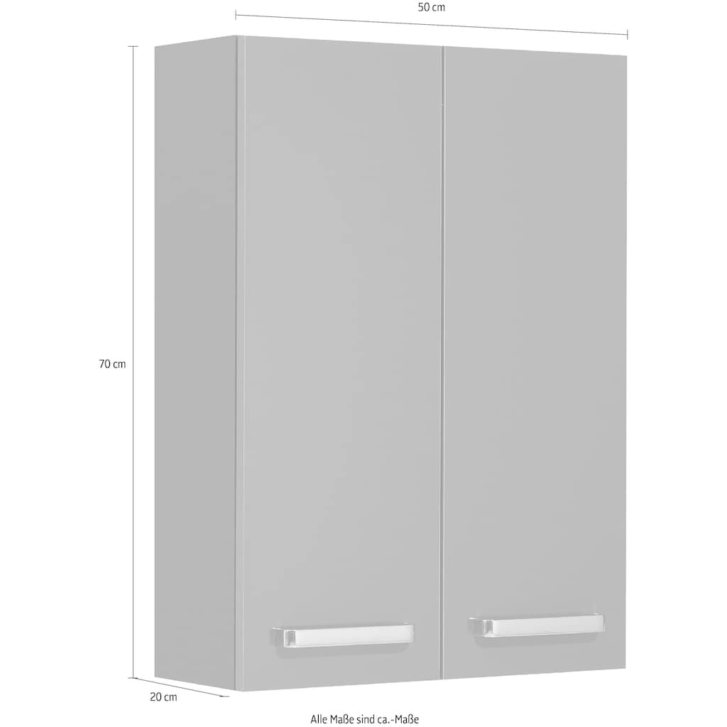 Saphir Hängeschrank »Quickset Wand-Badschrank 50 cm breit mit 2 Türen und 2 Einlegeböden«