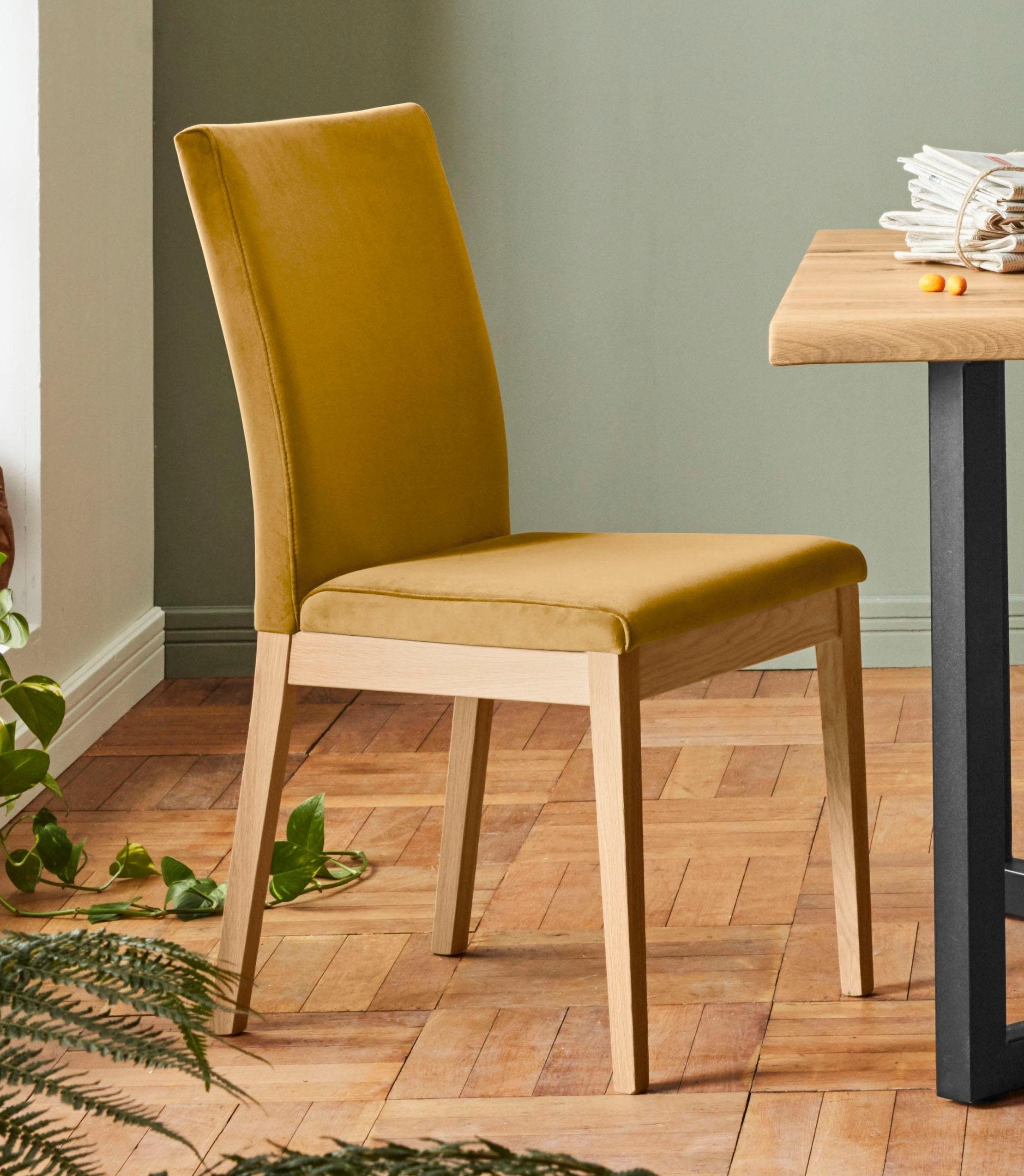 Home affaire Stuhl »Dendres«, (Set), 2 St., Luxus-Microfaser