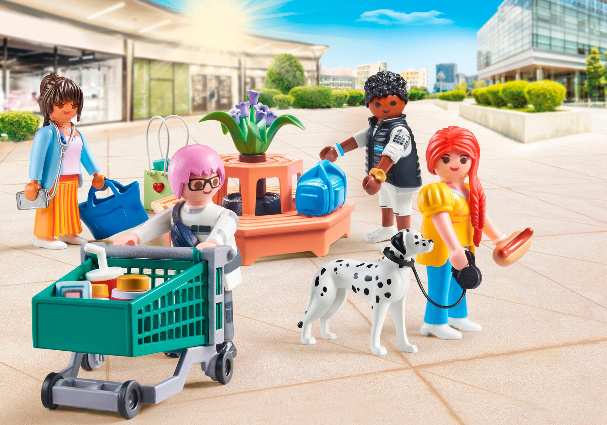 Playmobil® Konstruktions-Spielset »My Figures: Shopping (71541), My Life«, (80 St.), Made in Europe