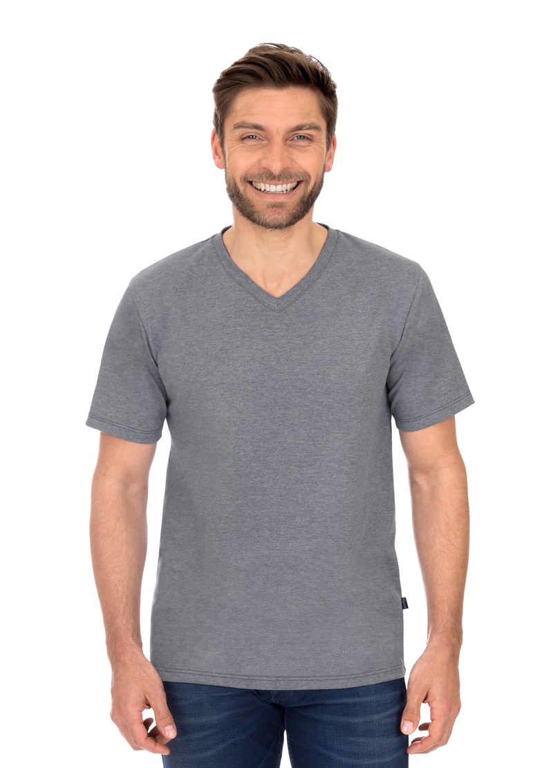 bestellen »TRIGEMA T-Shirt V-Shirt DELUXE online Trigema Baumwolle«