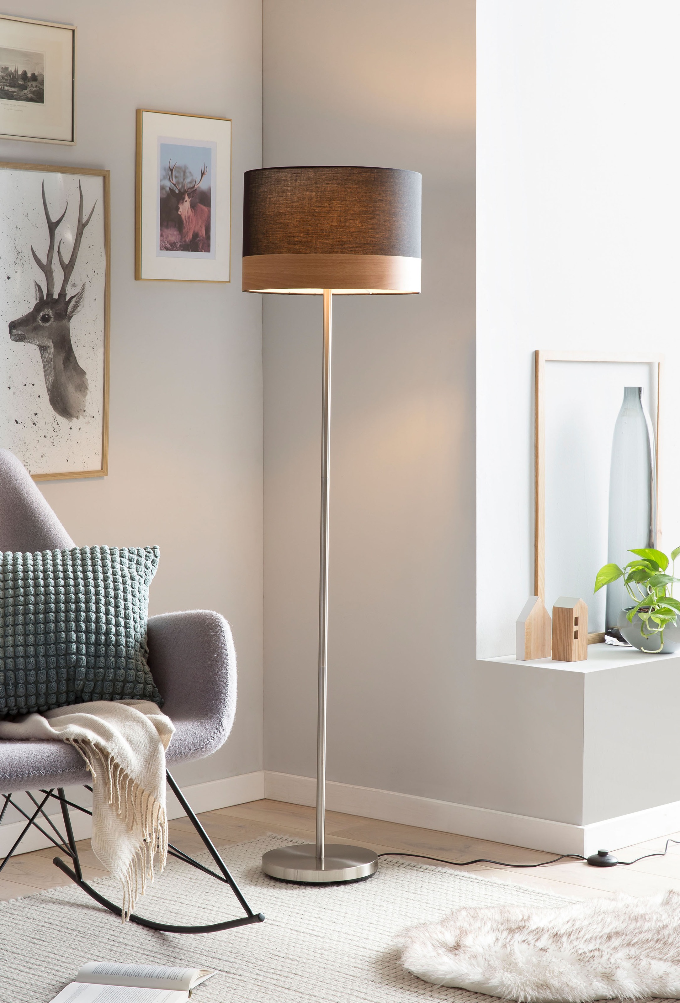 SalesFever Stehlampe »Jannes«, 1 flammig, Leuchtmittel E27   ohne Leuchtmit günstig online kaufen