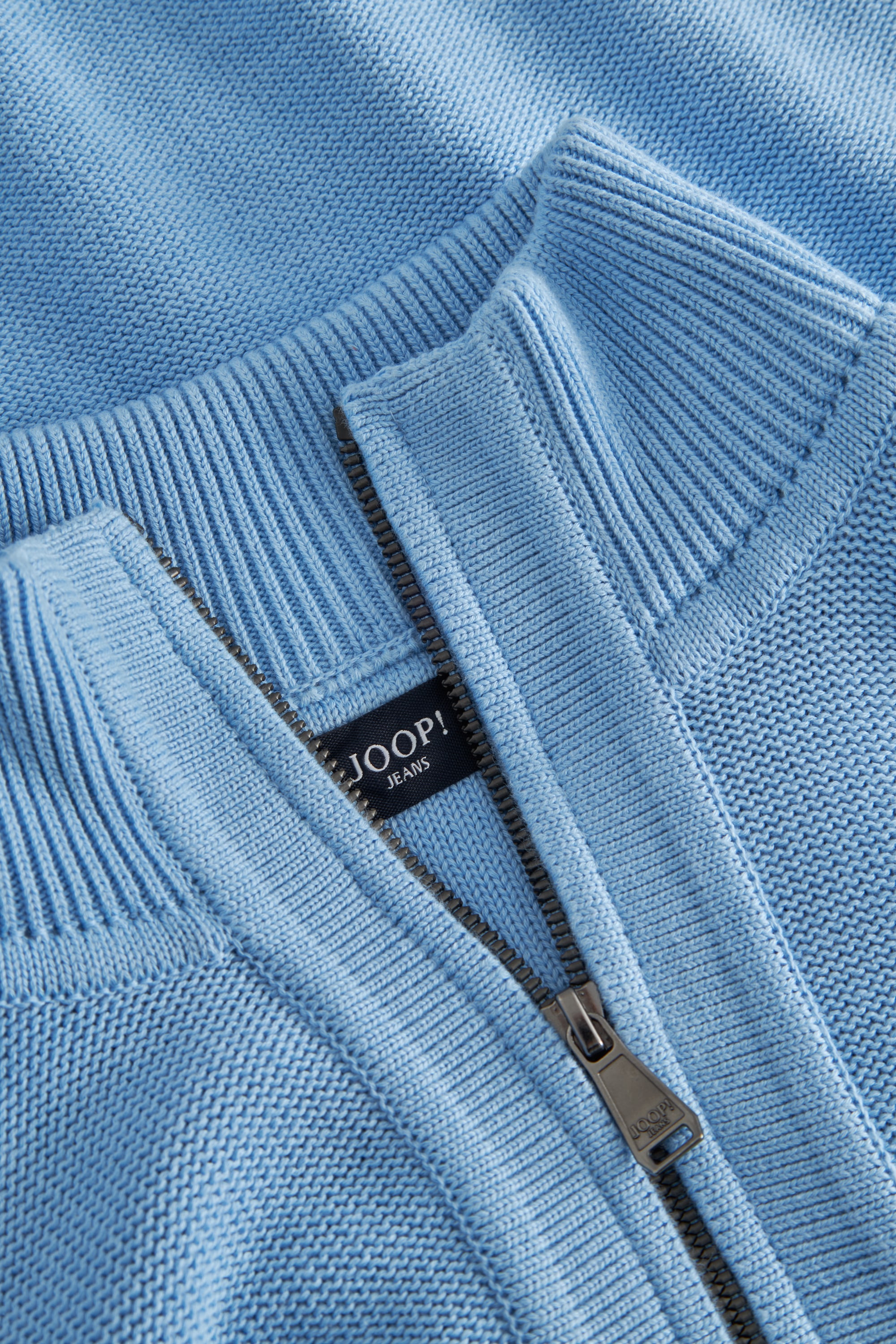 Joop Jeans Stehkragenpullover »Paulin«, Metallreißverschluss, elastischem Bund