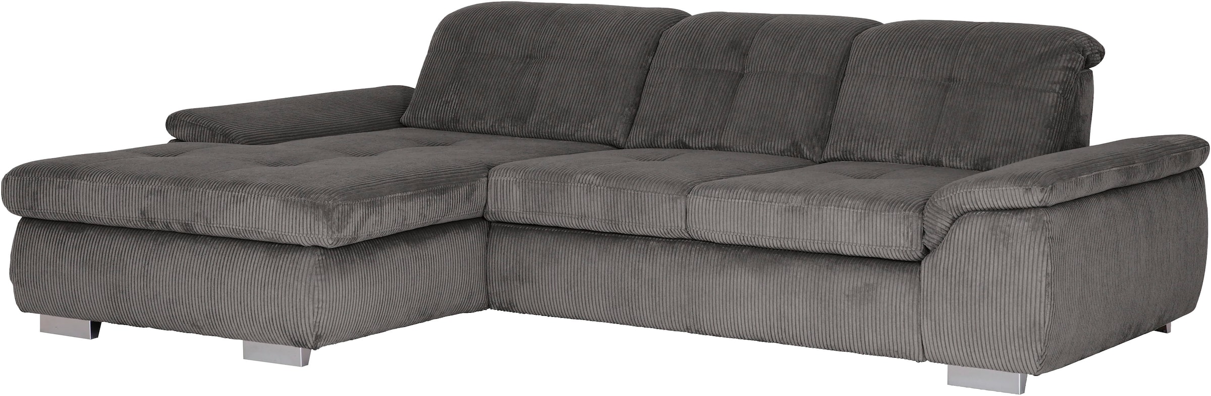 Die PlanBar Ecksofa »MP-IN16037 L-Form, Breite 289 cm, mit Kaltschaum-Polsterung« mit Sitztiefenverstellung & Zierkissen