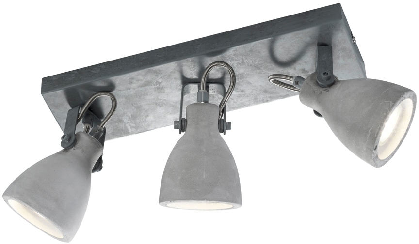 TRIO Leuchten Deckenstrahler »CONCRETE«, 3 flammig, Leuchtmittel GU10   ohn günstig online kaufen