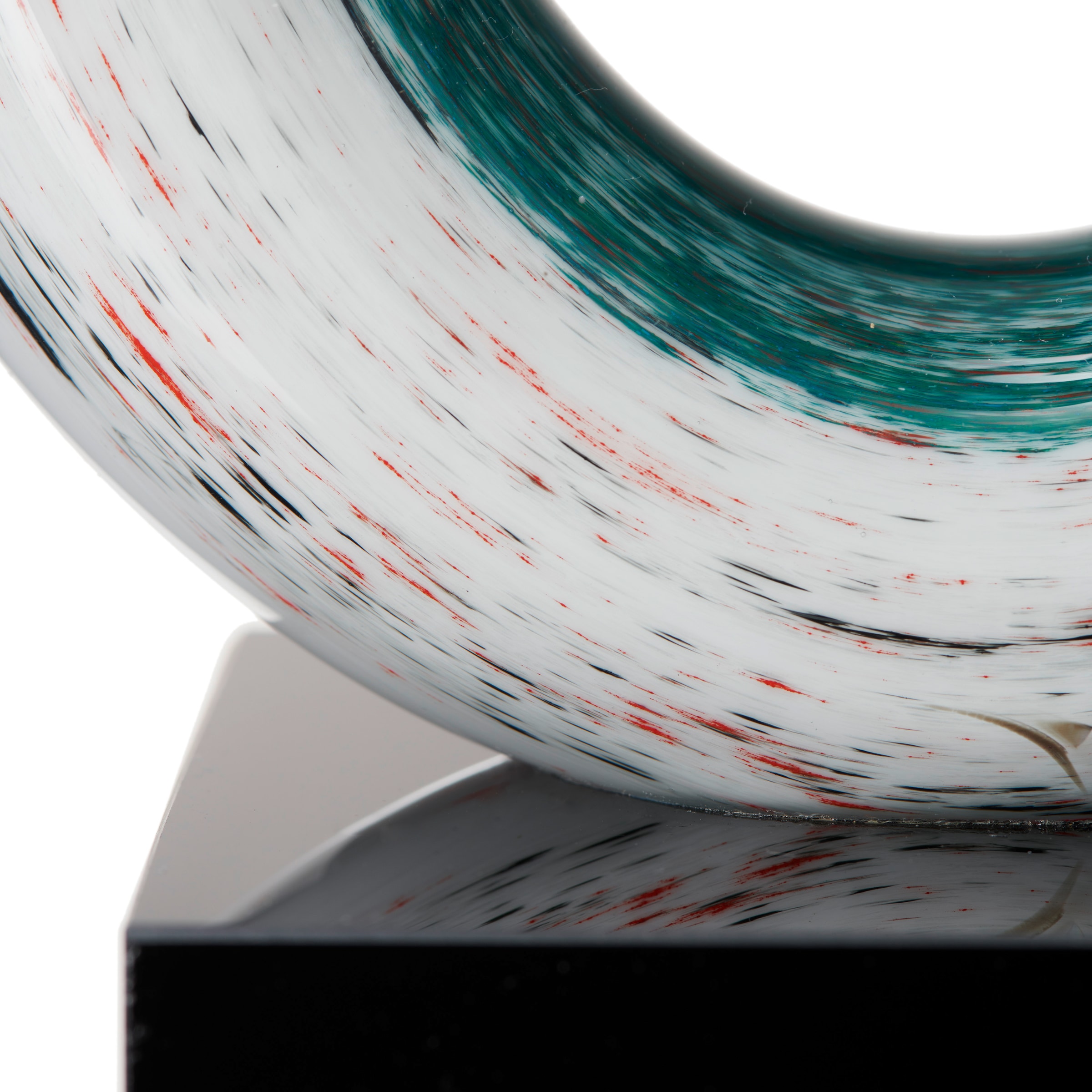 LEONARDO Dekofigur »Skulptur 39 cm türkis Rotate«