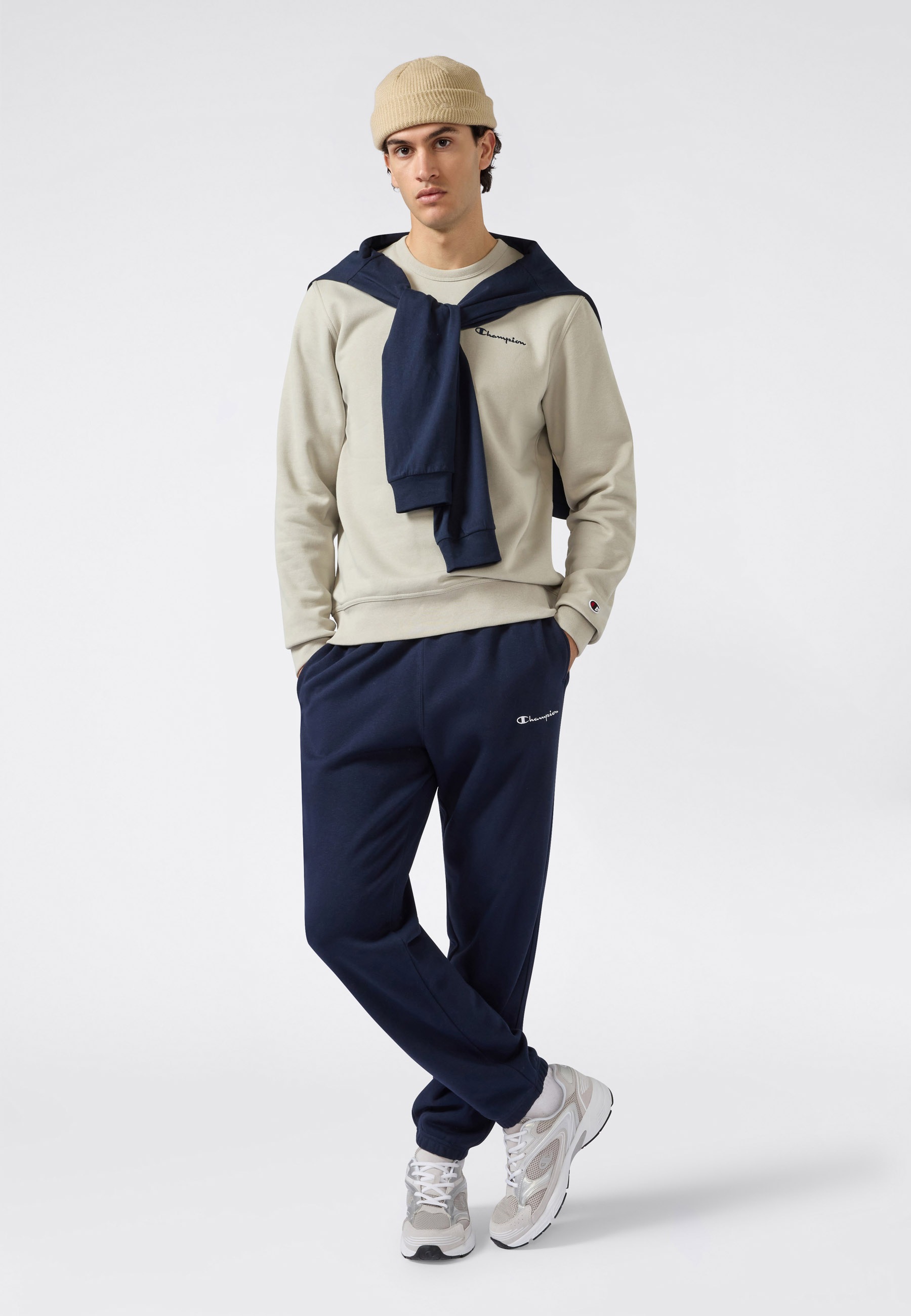 Champion Jogginghose »ICONS Fleece Elastic Cuff Pants«  Jogginghose, aus Baumwolle und Polyester, mit elastischen Bündchen