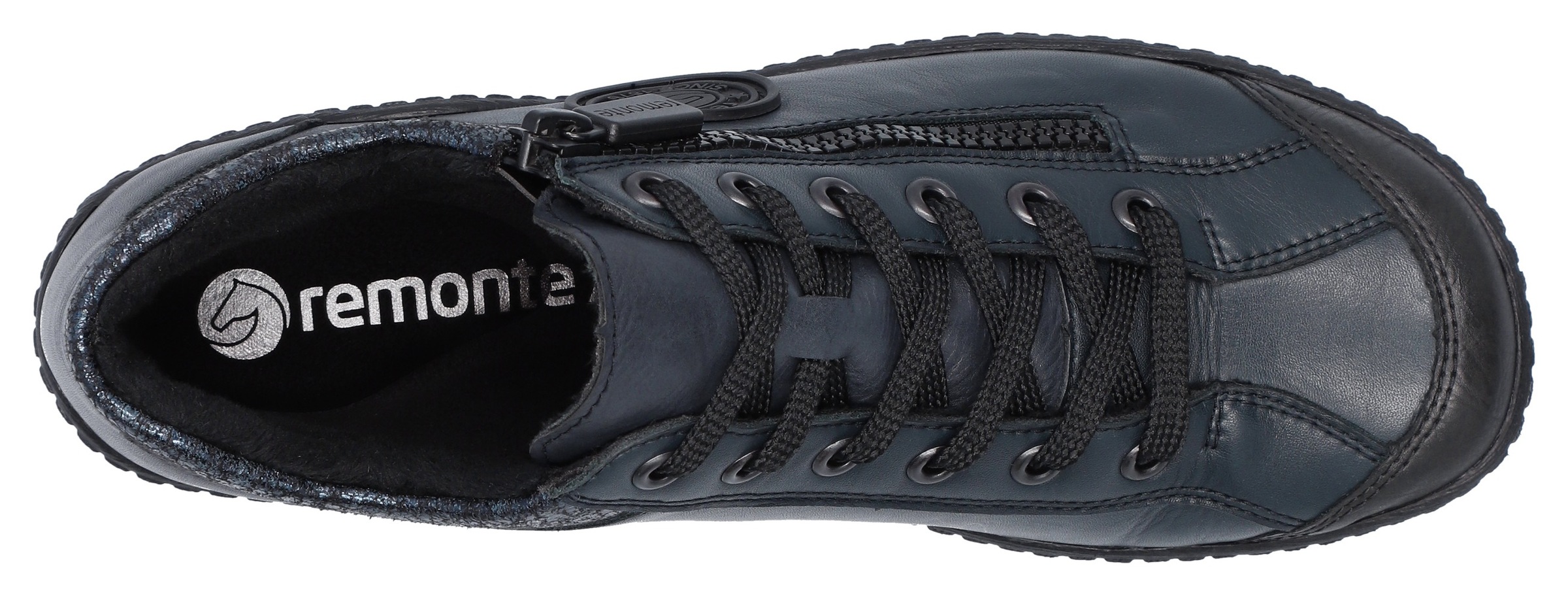 Remonte Schnürboots, Flats, Komfortschuh, Boots mit seitlichem Reißverschluss