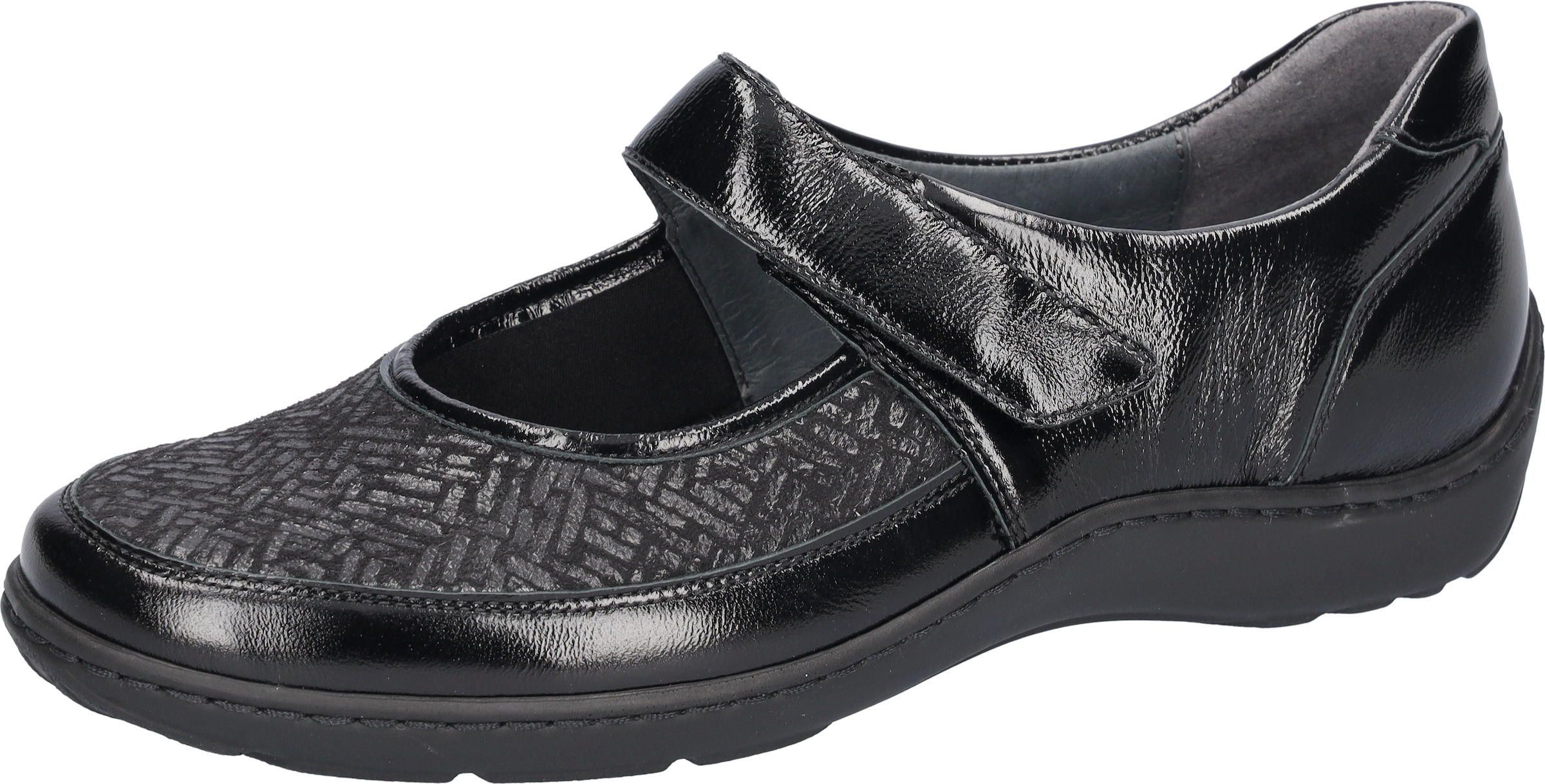 Waldläufer Riemchenballerina »HENNI-Soft«, Klettschuh, Komfortschuh, Bequemschuh, Weite H, mit Orthotritt