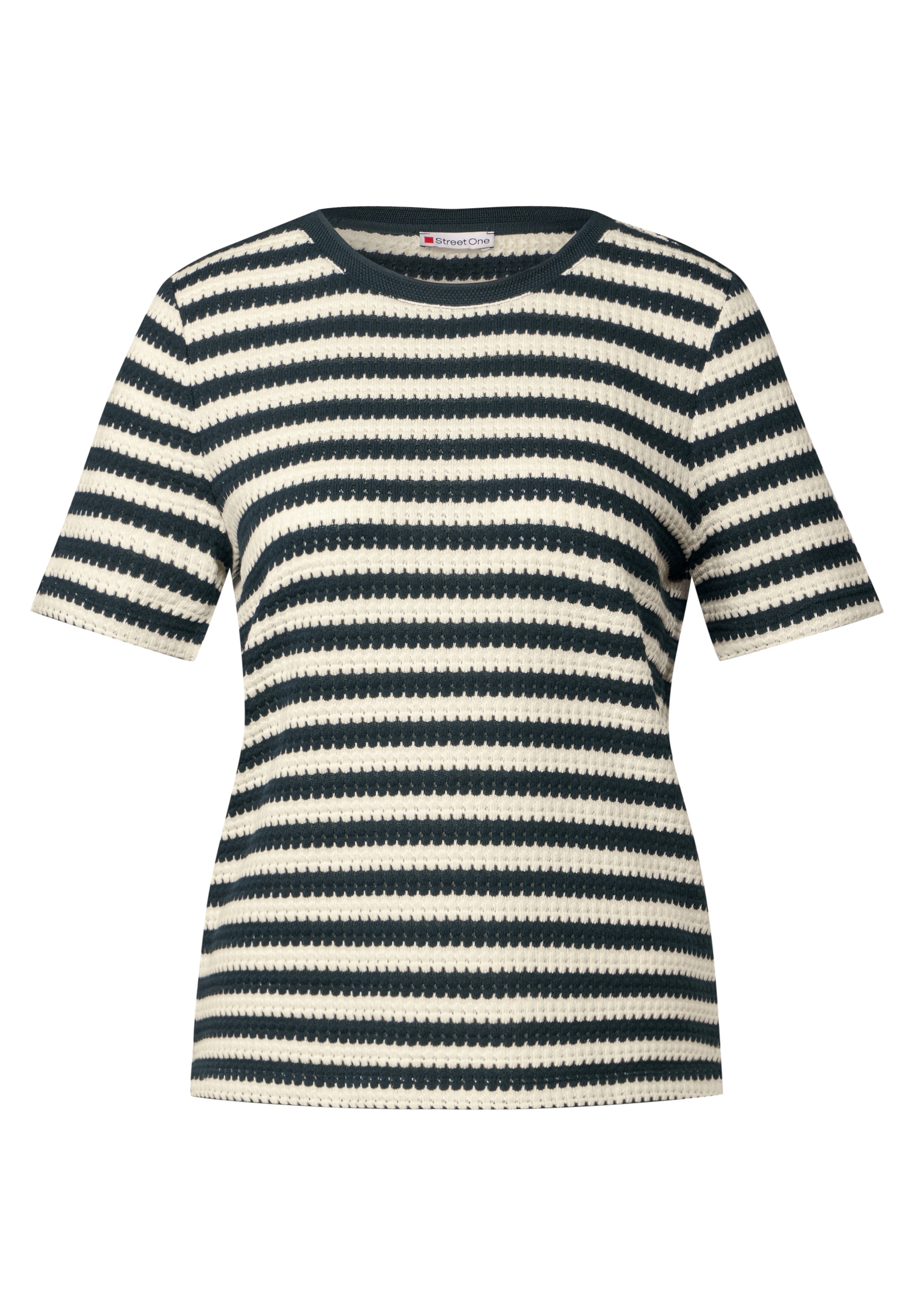 STREET ONE T-Shirt, mit Streifen Muster