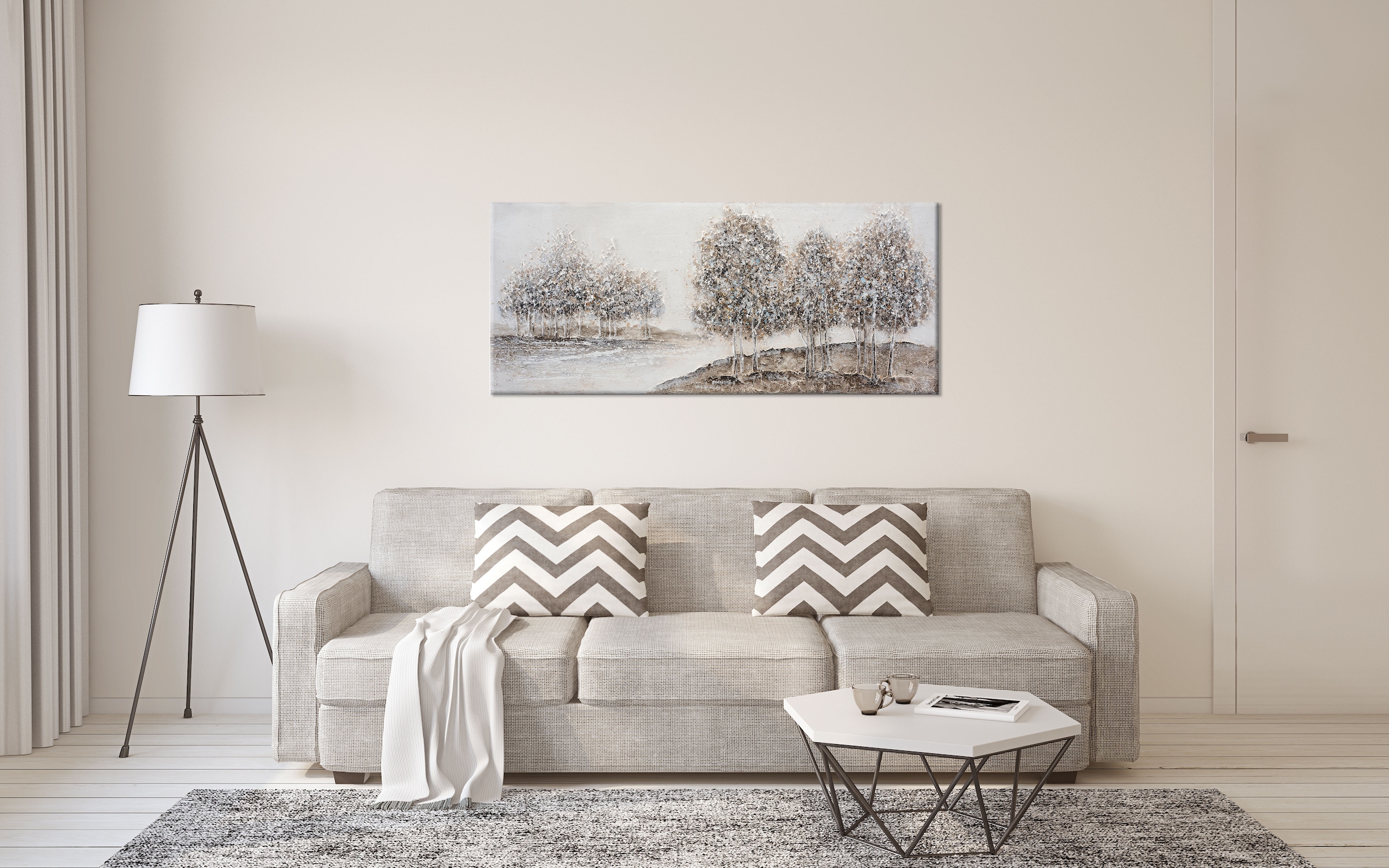 Bönninghoff Ölgemälde, Bäume-Baumbilder-Landschaft-Natur-Kunst-Gemälde, (1 günstig online kaufen