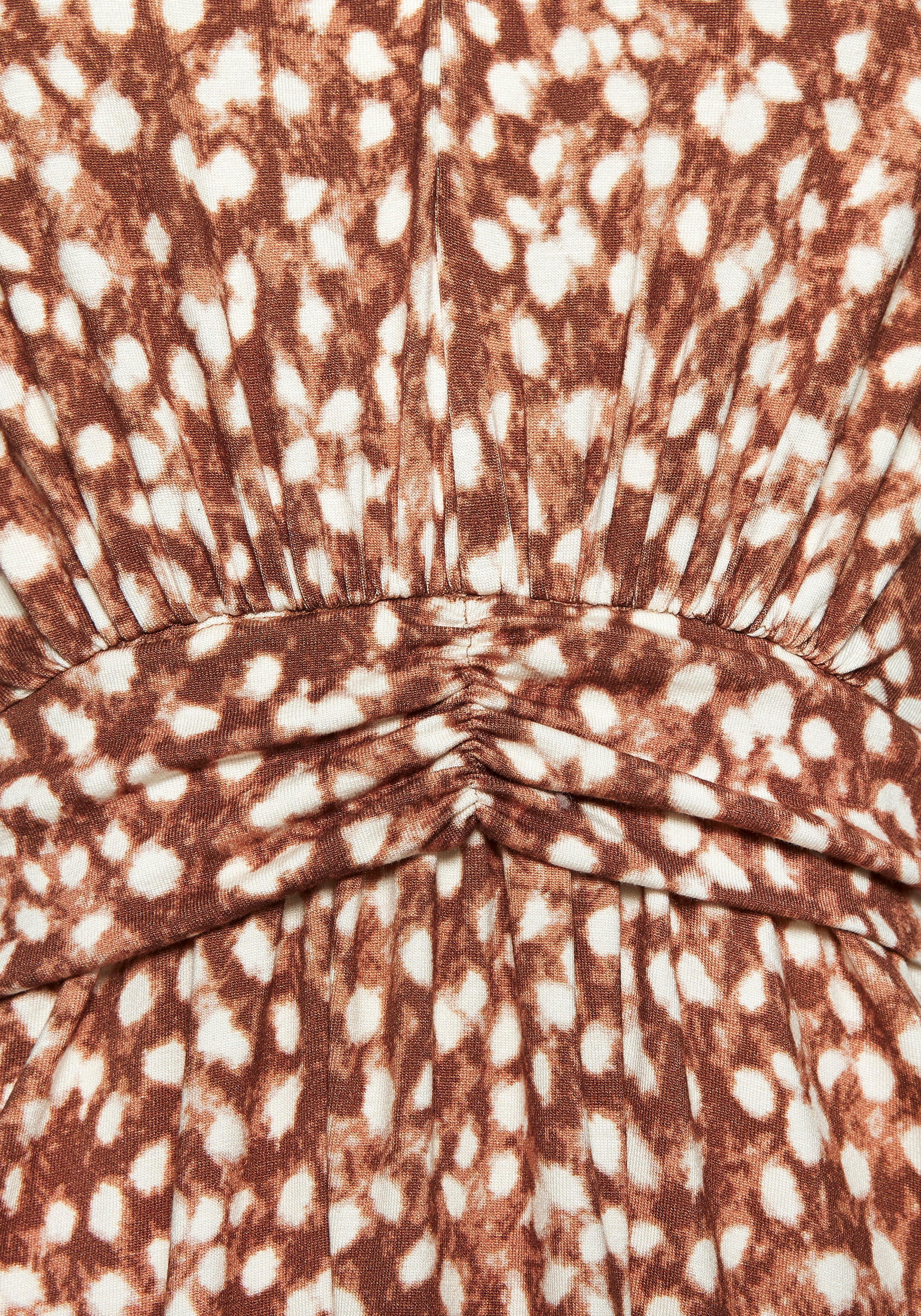 Vivance Jerseykleid, mit Pünktchendruck und V-Ausschnitt, figurschmeichelndes Sommerkleid