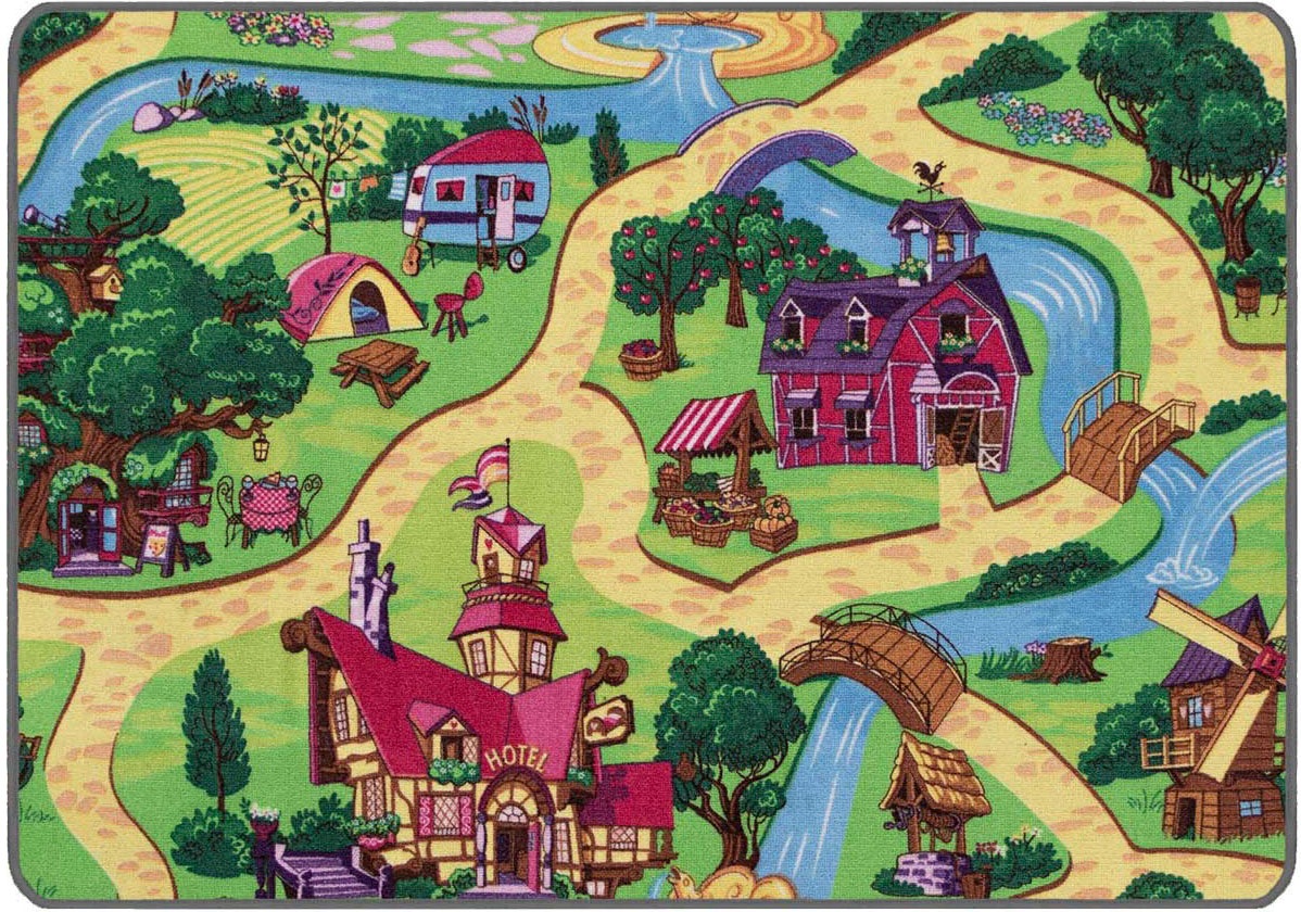 Primaflor-Ideen in Textil Kinderteppich »Spielteppich CANDY TOWN«, rechteck günstig online kaufen