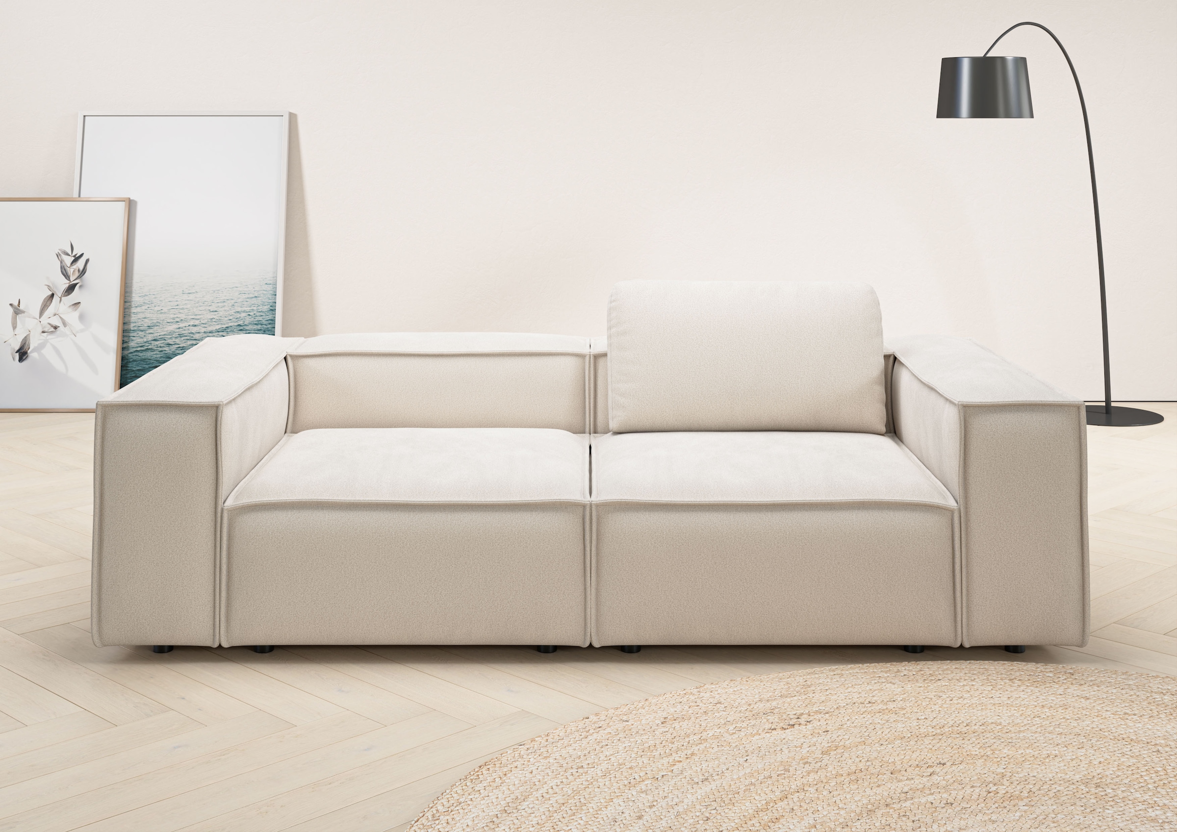 Home affaire 2-Sitzer »Watertown, modernes Sofa 246 cm breit, auch in Feinc günstig online kaufen