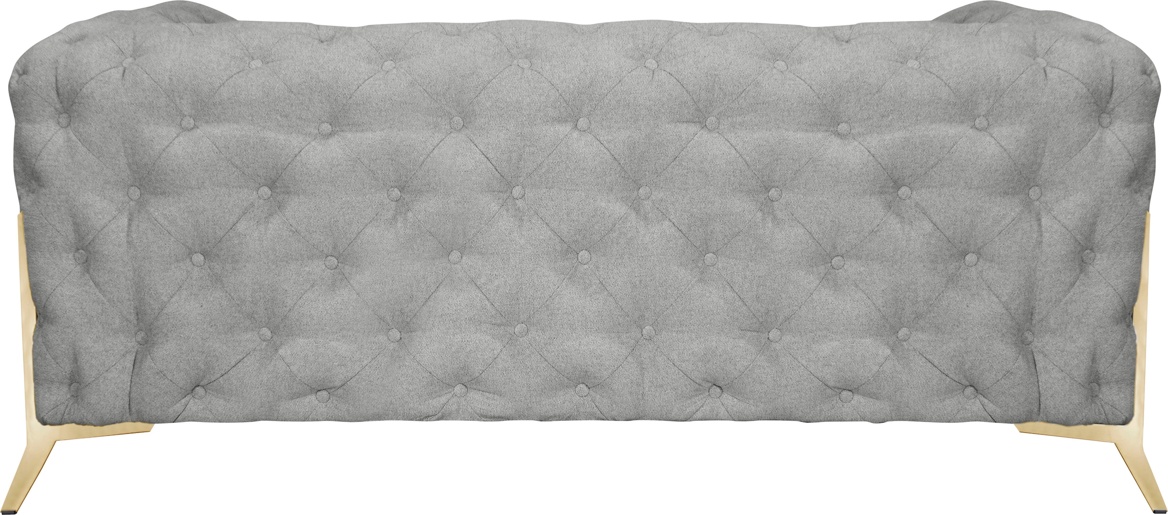Leonique Chesterfield-Sofa »Amaury«, aufwändige Knopfheftung, moderne Chesterfield Optik, Fußfarbe wählbar
