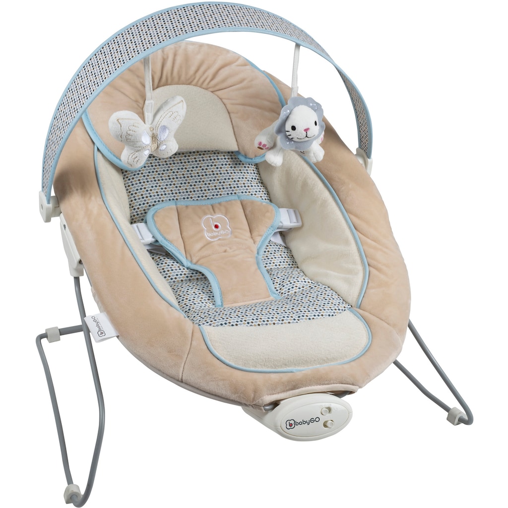 BabyGo Babywippe »Cozy, beige«, bis 9 kg