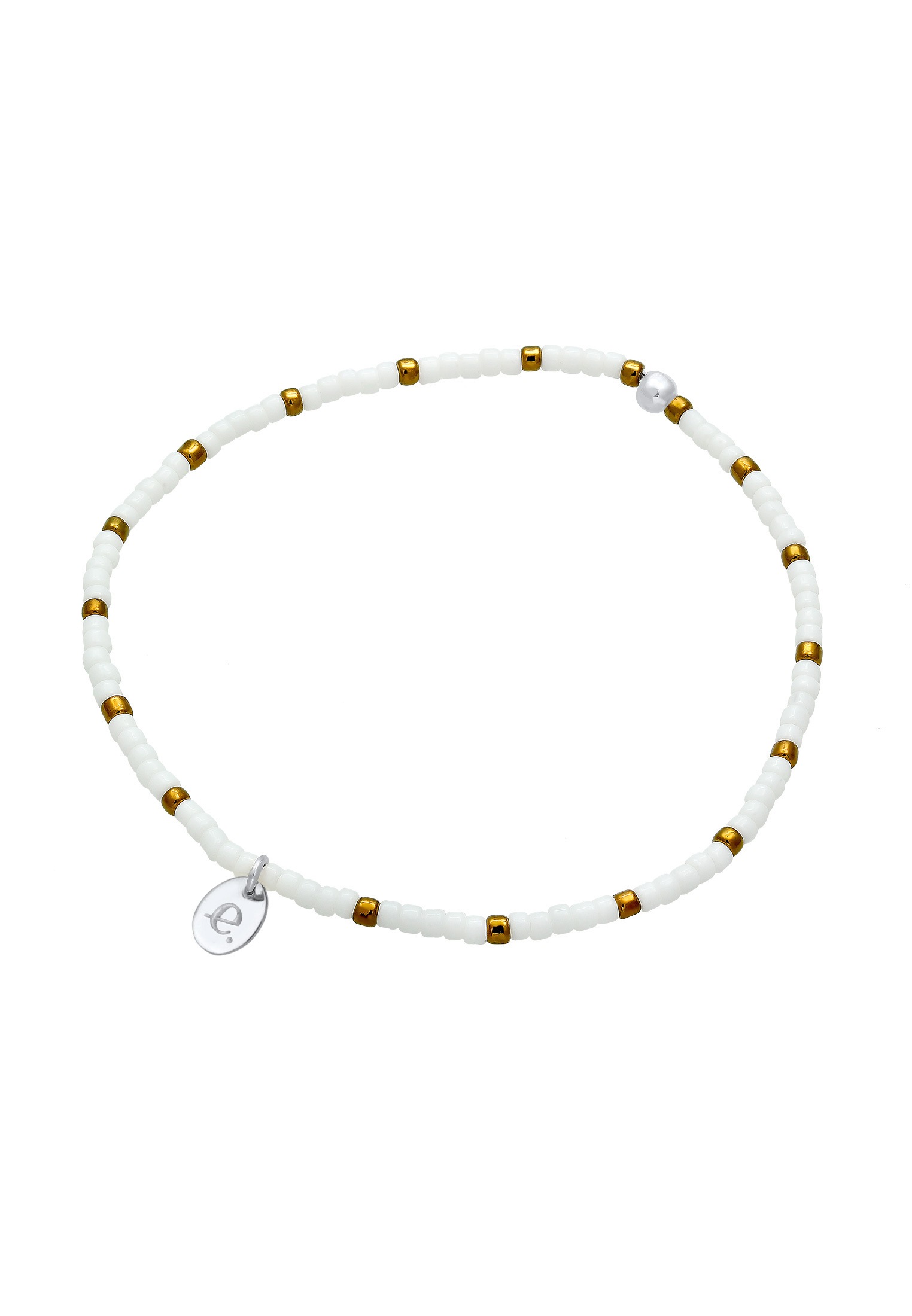 Elli Armband »Plättchen Anhänger Beads Kugeln 925 Sterling Silber«