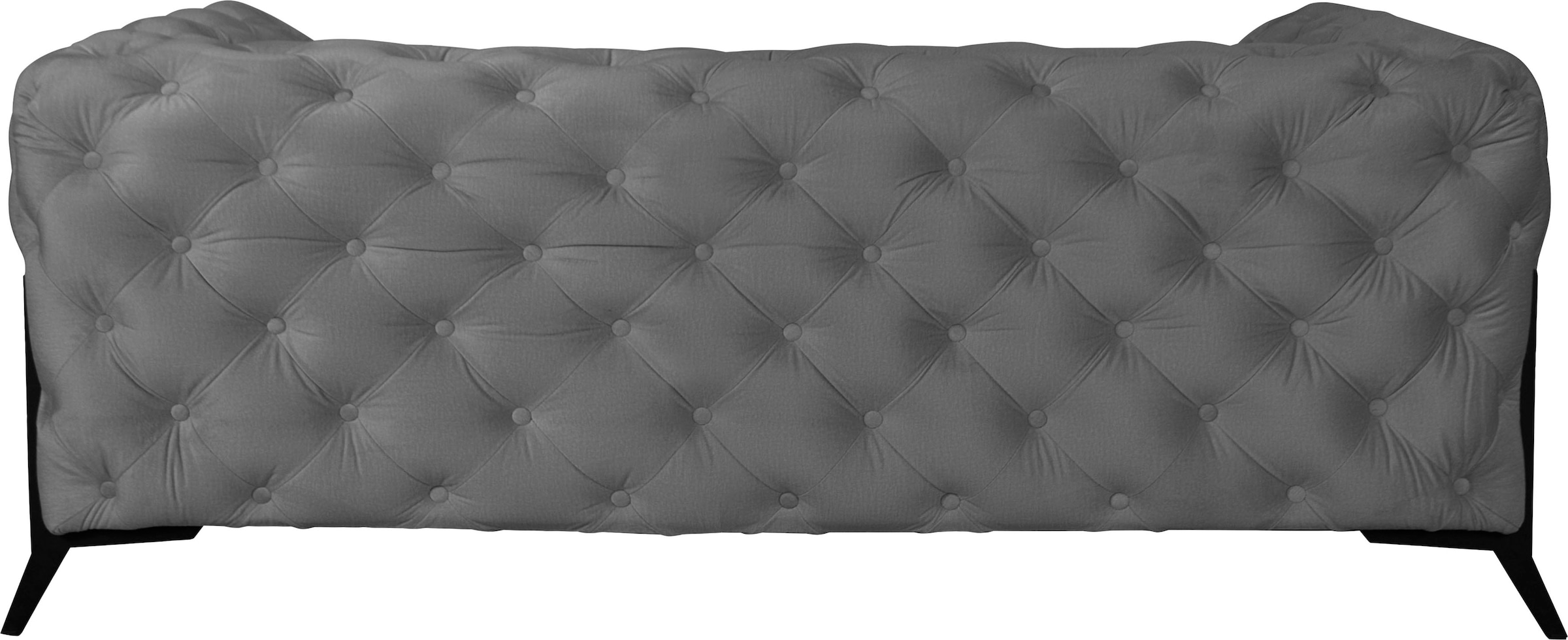 Leonique Chesterfield-Sofa »Amaury«, aufwändige Knopfheftung, moderne Chesterfield Optik, Fußfarbe wählbar
